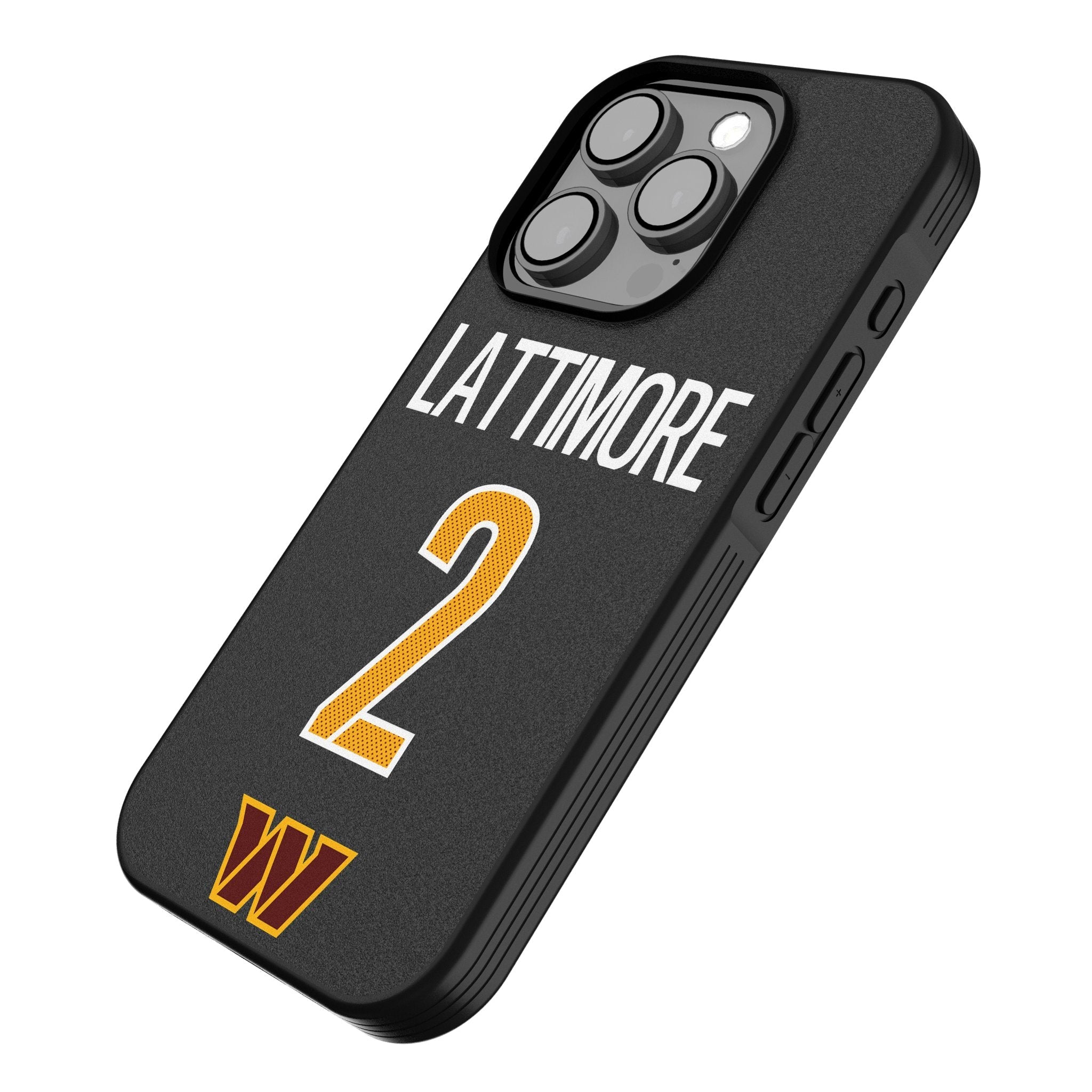 Marshon Lattimore Washington Commanders 2 Game Tactic Bump Phone Case for Apple iPhone - Sports Gifts, Sports Memorabilia, Sports Collectibles, Fan Shop