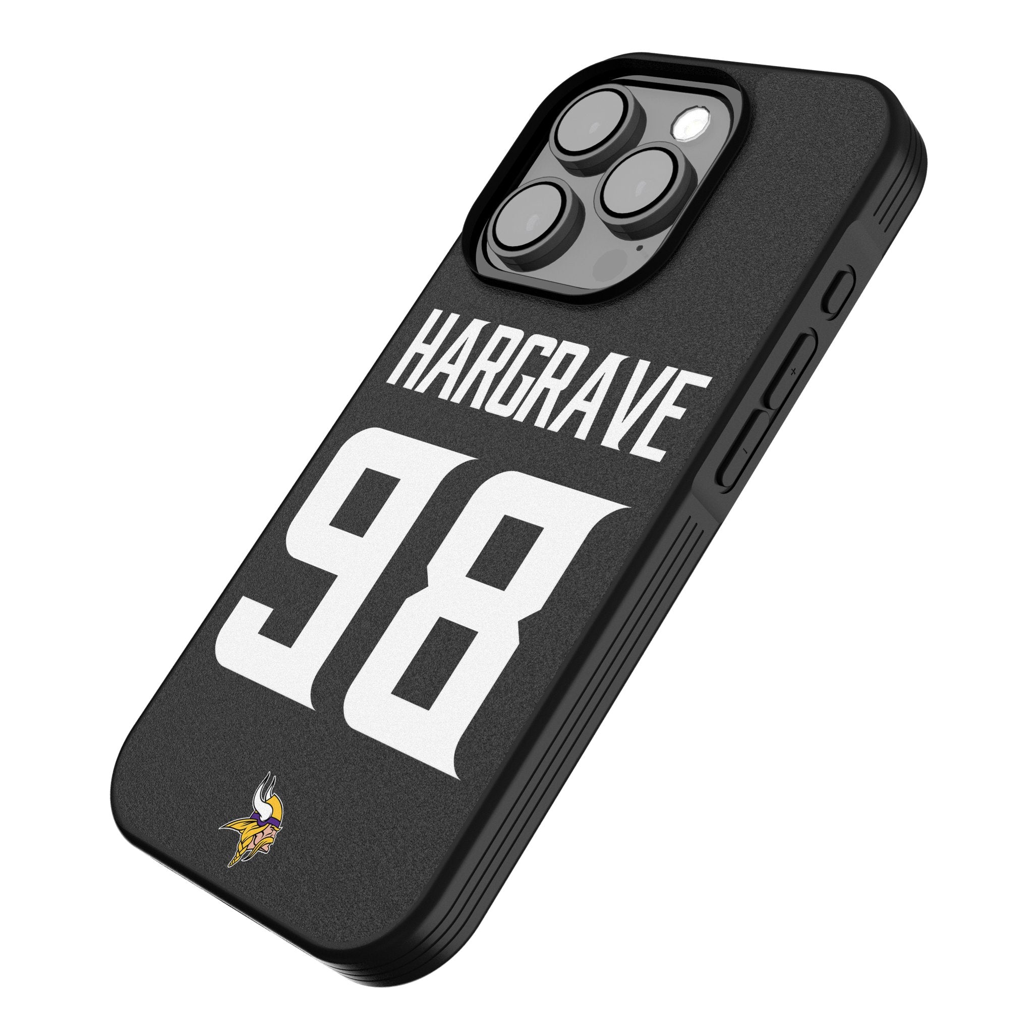 Javon Hargrave Minnesota Vikings 98 Game Tactic Bump Phone Case for Apple iPhone - Sports Gifts, Sports Memorabilia, Sports Collectibles, Fan Shop
