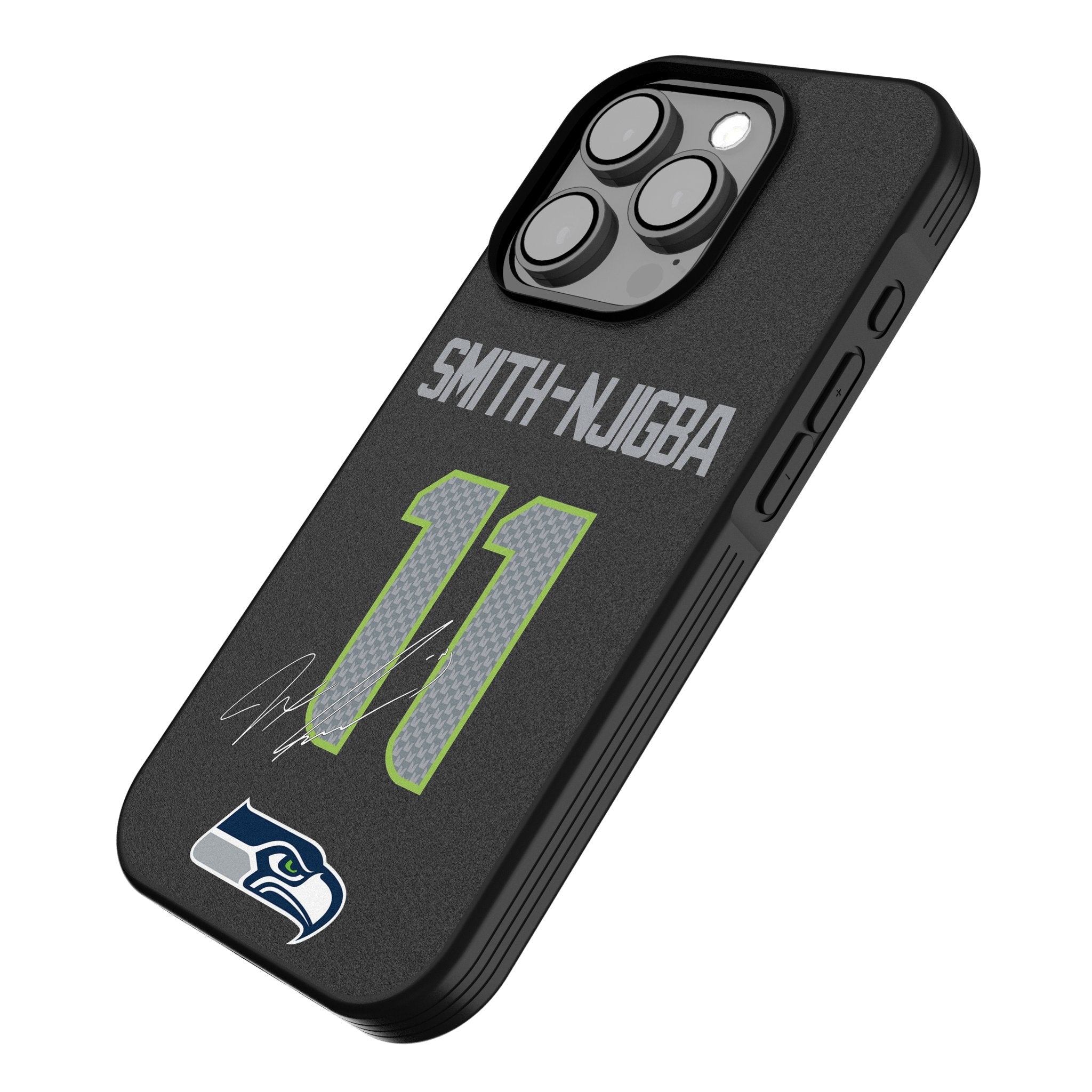 Jaxon Smith-Njigba Seattle Seahawks 11 Game Tactic Bump Phone Case for Apple iPhone - Sports Gifts, Sports Memorabilia, Sports Collectibles, Fan Shop