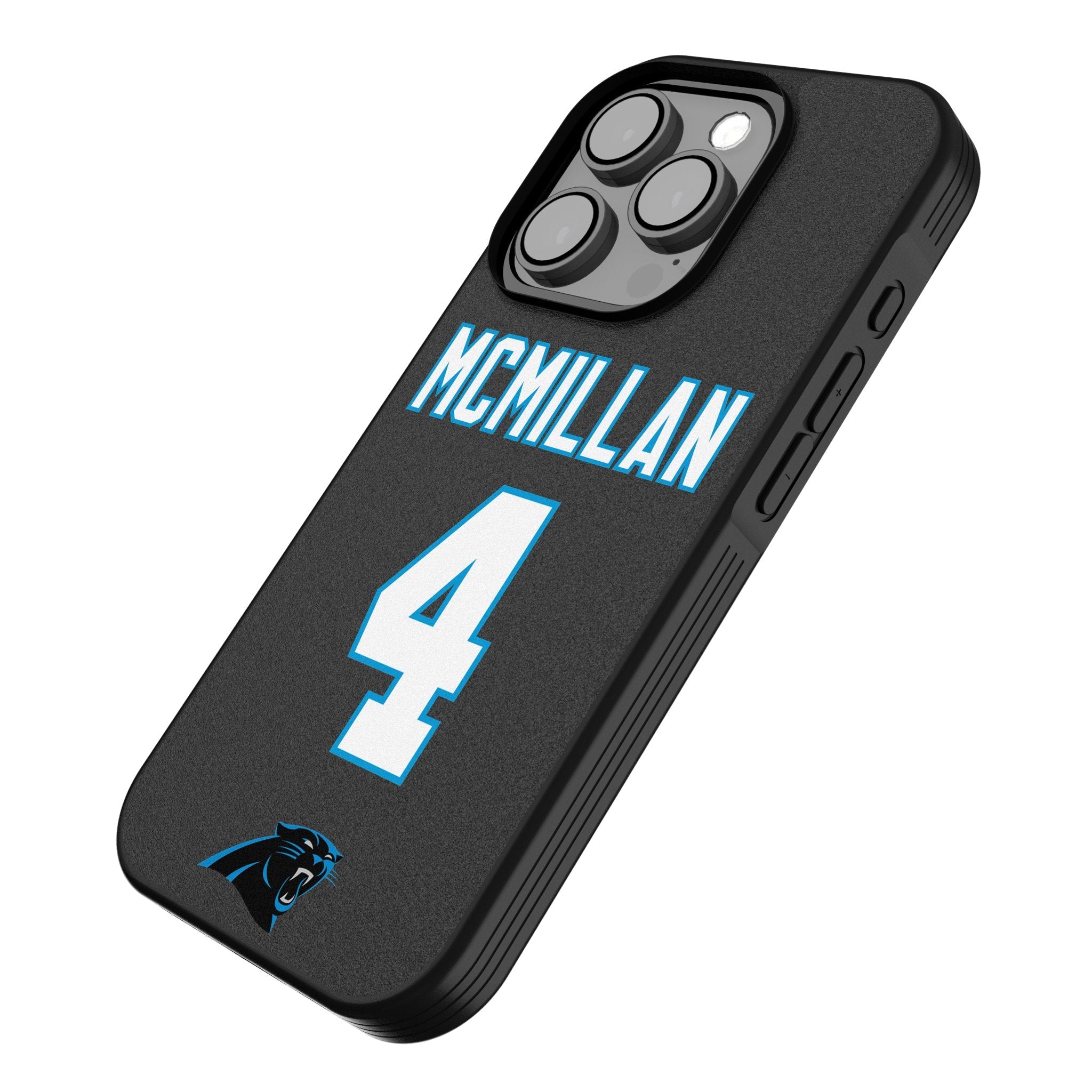 Tetairoa McMillan Carolina Panthers 4 Game Tactic Bump Phone Case for Apple iPhone - Sports Gifts, Sports Memorabilia, Sports Collectibles, Fan Shop