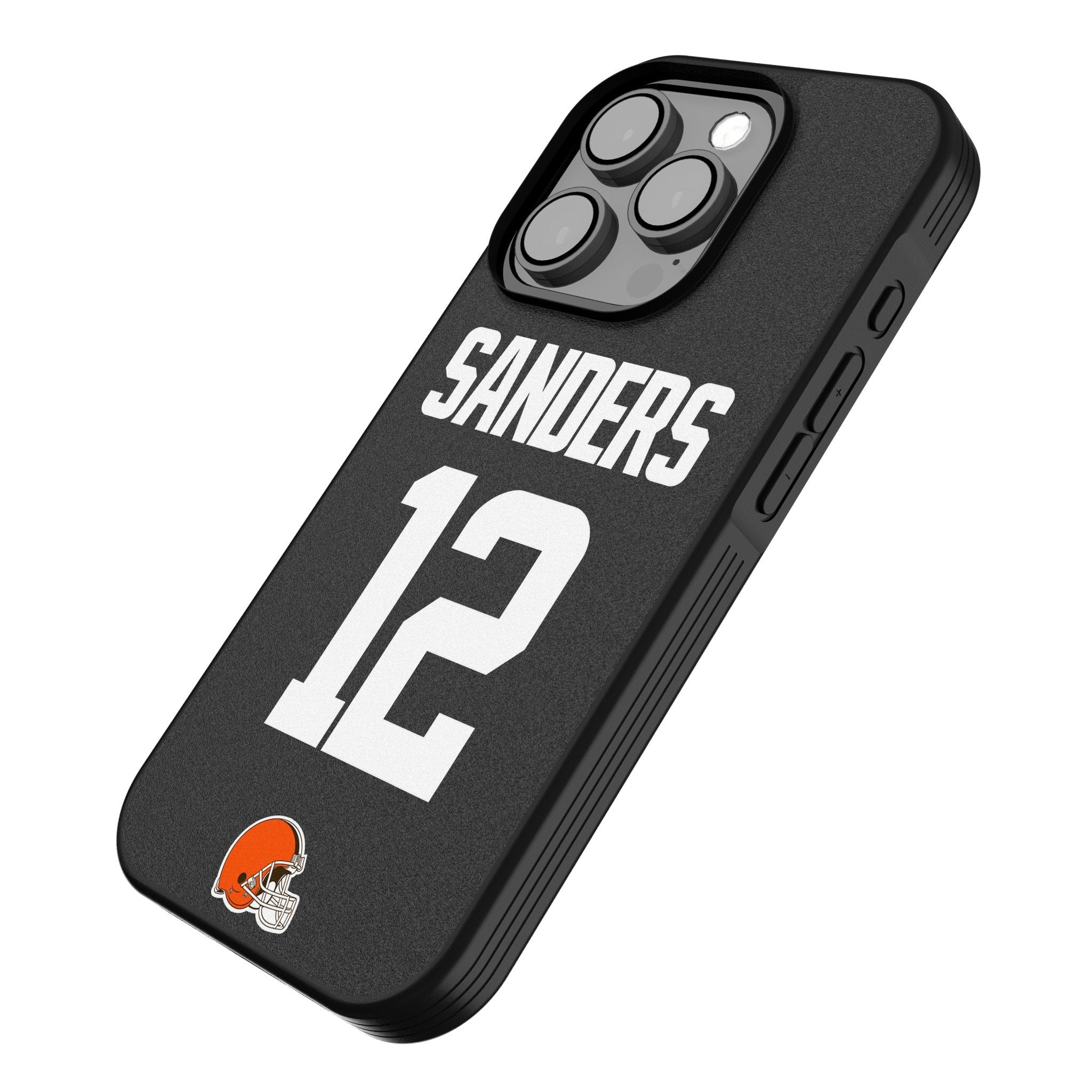 Shedeur Sanders Cleveland Browns 12 Game Tactic Bump Phone Case for Apple iPhone - Sports Gifts, Sports Memorabilia, Sports Collectibles, Fan Shop