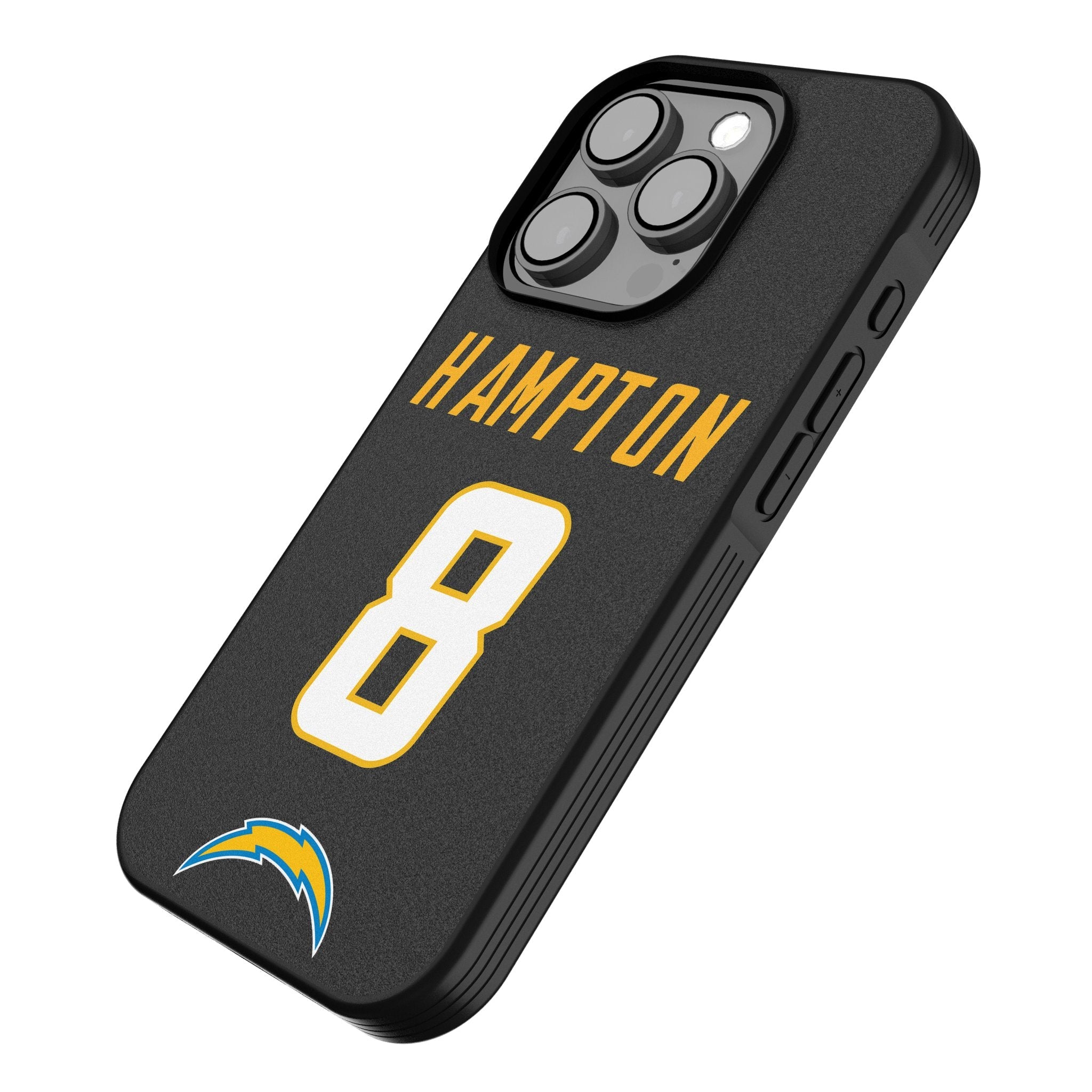 Omarion Hampton Los Angeles Chargers 8 Game Tactic Bump Phone Case for Apple iPhone - Sports Gifts, Sports Memorabilia, Sports Collectibles, Fan Shop