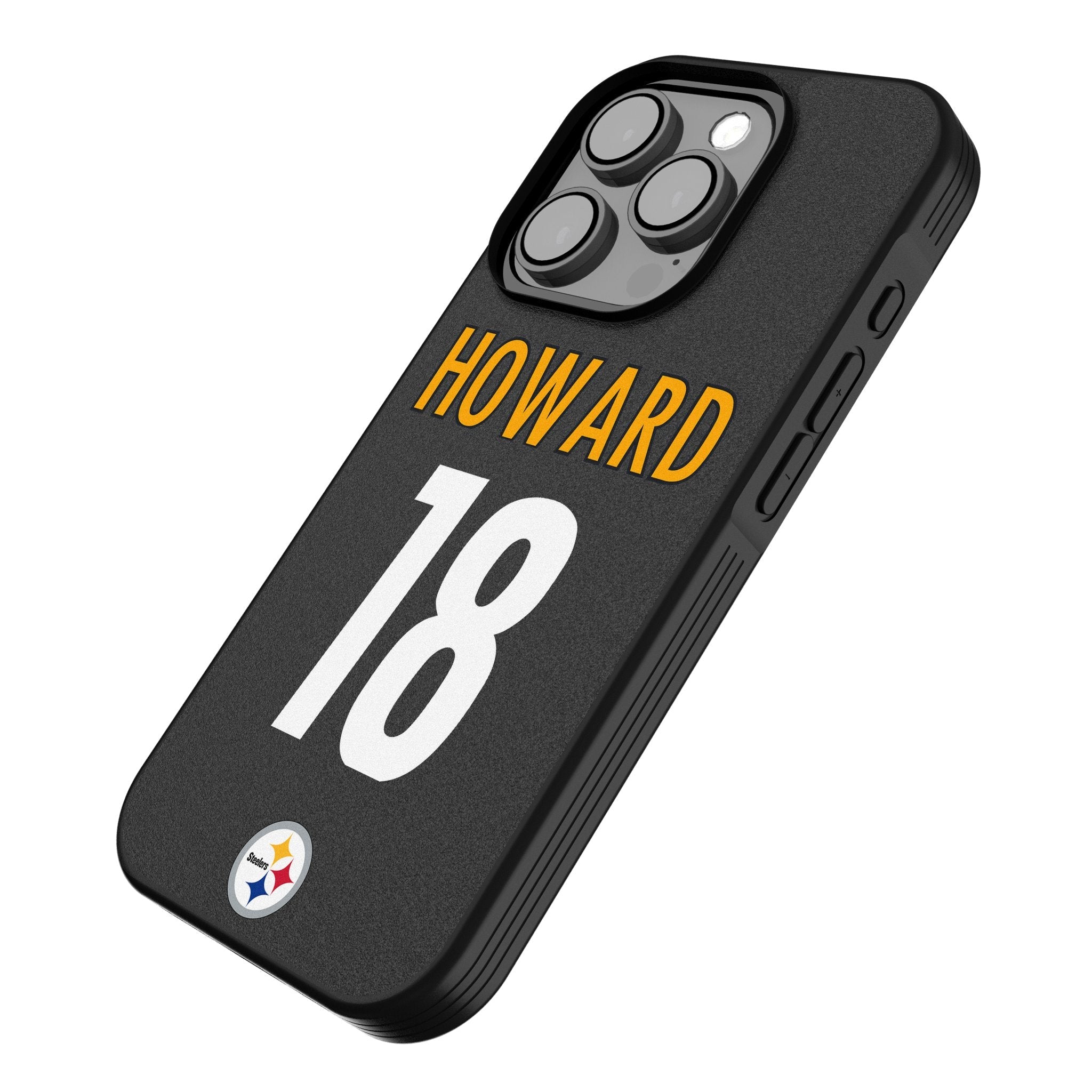 Will Howard Pittsburgh Steelers 18 Game Tactic Bump Phone Case for Apple iPhone - Sports Gifts, Sports Memorabilia, Sports Collectibles, Fan Shop
