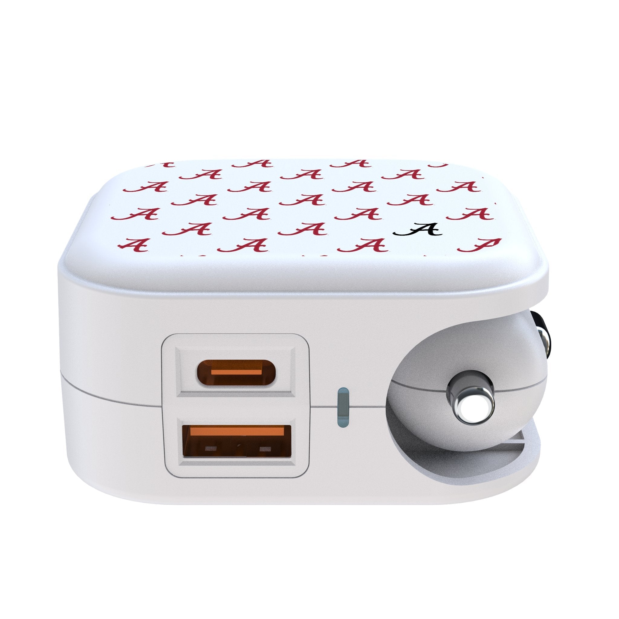 University of Alabama Crimson Tide Script A Fashion Pattern 2 in 1 USB Charger - Sports Gifts, Sports Memorabilia, Sports Collectibles, Fan Shop