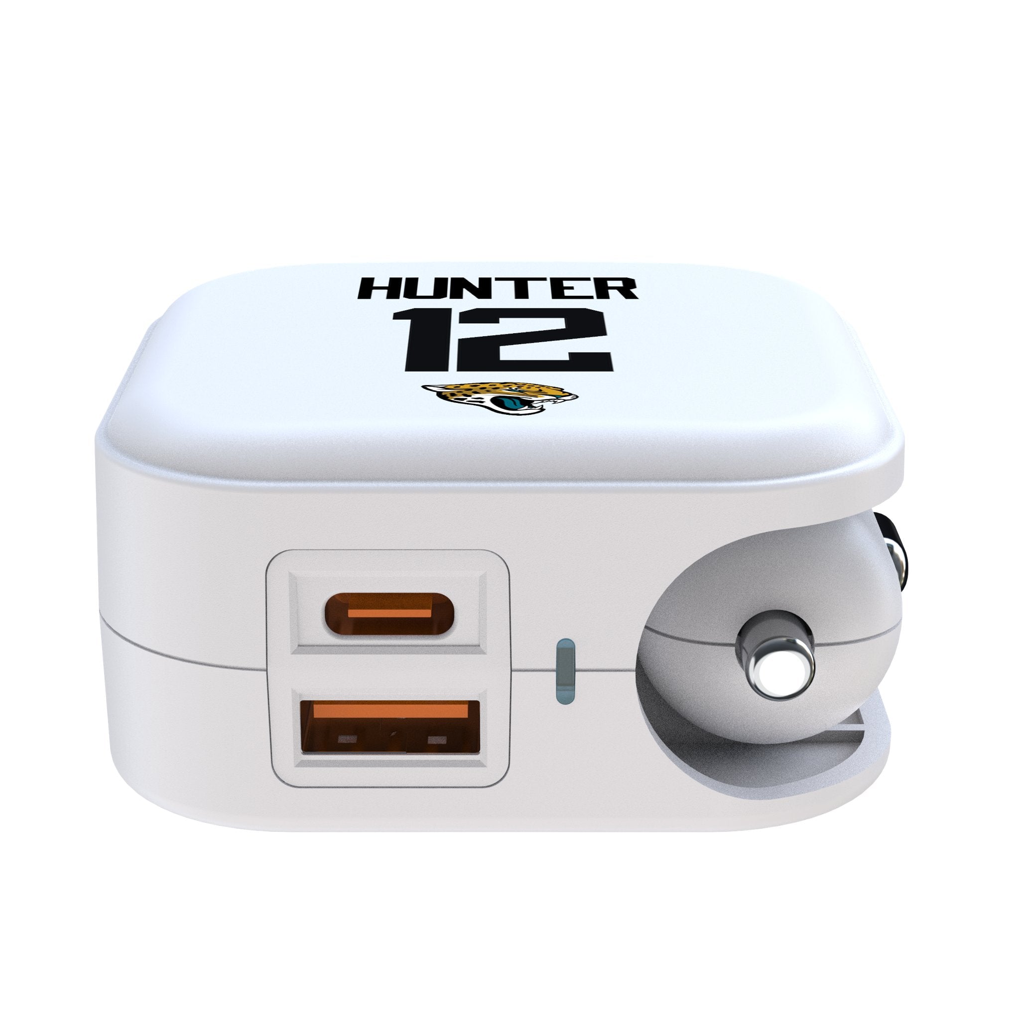 Travis Hunter Jacksonville Jaguars 12 Game Tactic 2 in 1 USB Charger - Sports Gifts, Sports Memorabilia, Sports Collectibles, Fan Shop