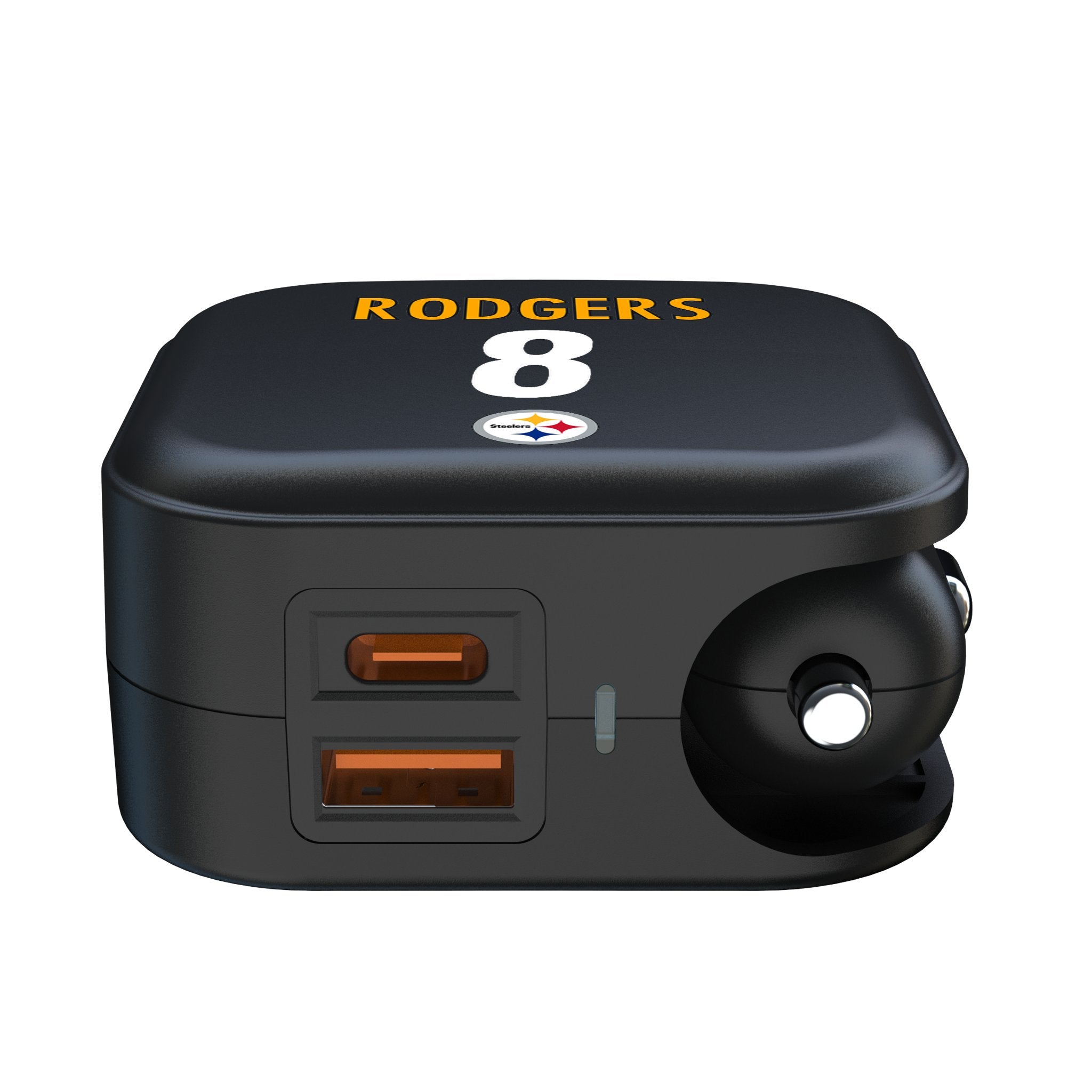 Aaron Rodgers Pittsburgh Steelers 8 Game Tactic 2 in 1 USB A/C Charger - Sports Gifts, Sports Memorabilia, Sports Collectibles, Fan Shop