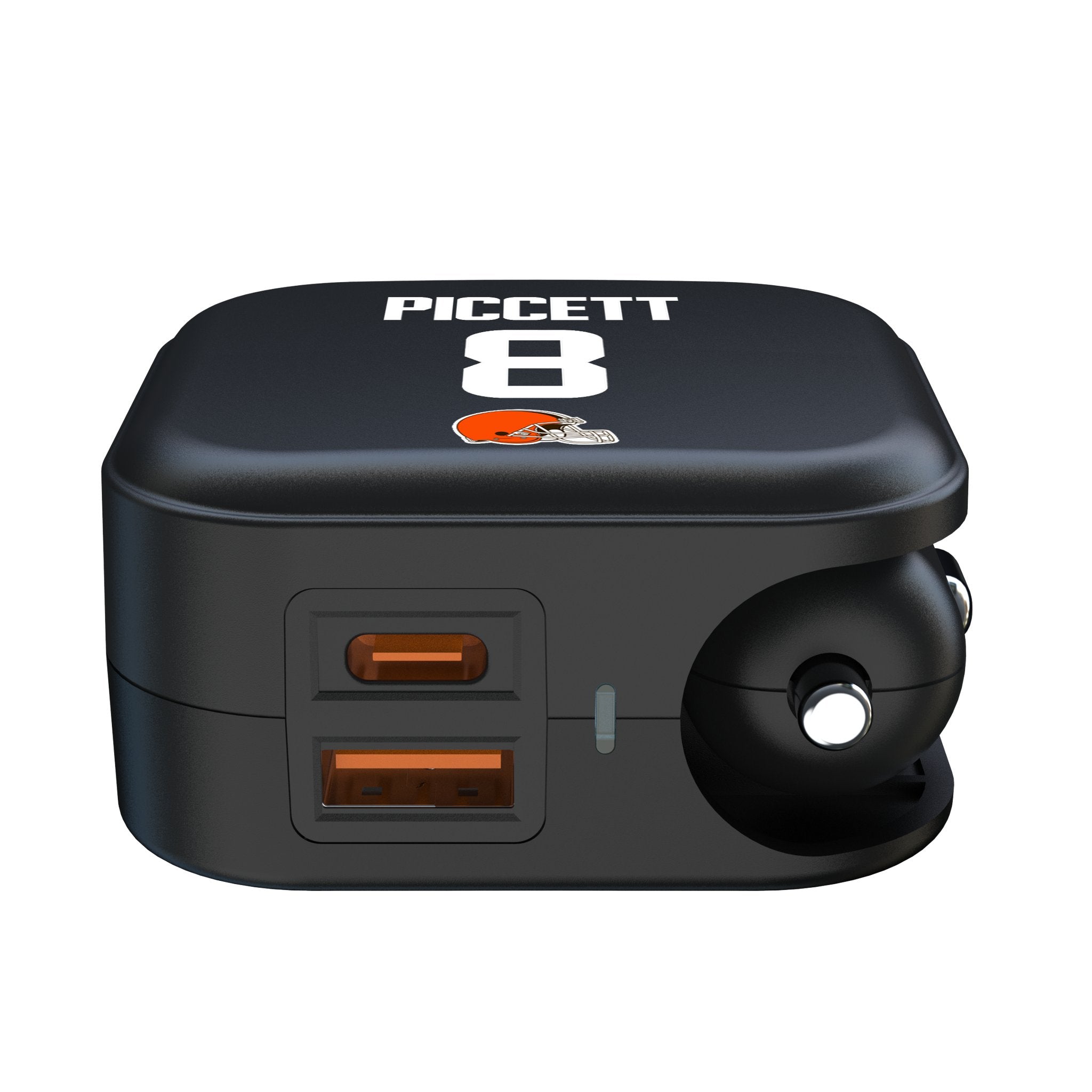 Kenny Pickett Cleveland Browns 8 Game Tactic 2 in 1 USB A/C Charger - Sports Gifts, Sports Memorabilia, Sports Collectibles, Fan Shop