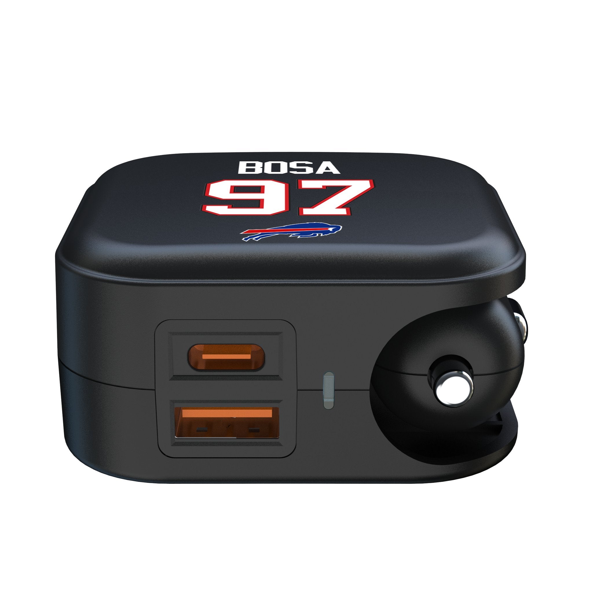 Joey Bosa Buffalo Bills 97 Game Tactic 2 in 1 USB A/C Charger - Sports Gifts, Sports Memorabilia, Sports Collectibles, Fan Shop