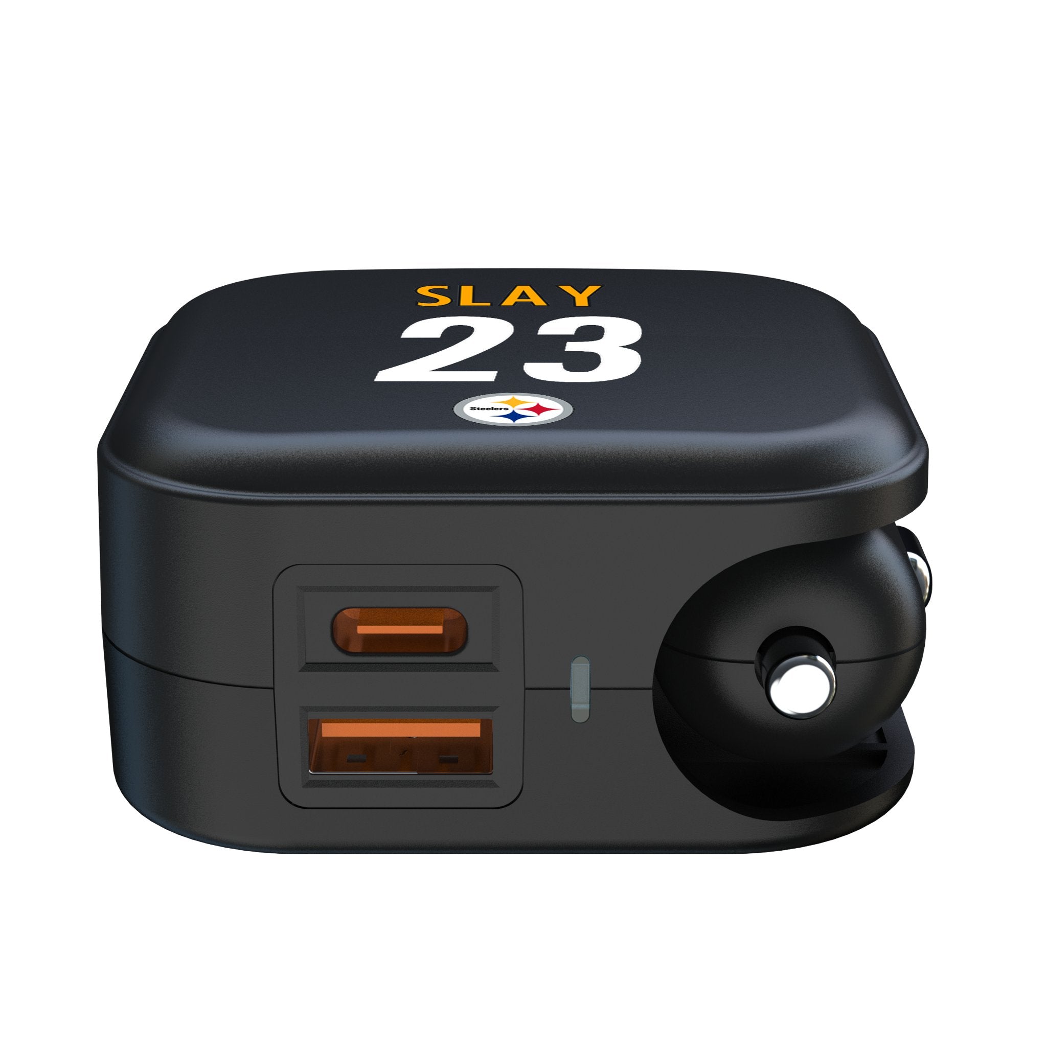 Darius Slay Pittsburgh Steelers 23 Game Tactic 2 in 1 USB A/C Charger - Sports Gifts, Sports Memorabilia, Sports Collectibles, Fan Shop