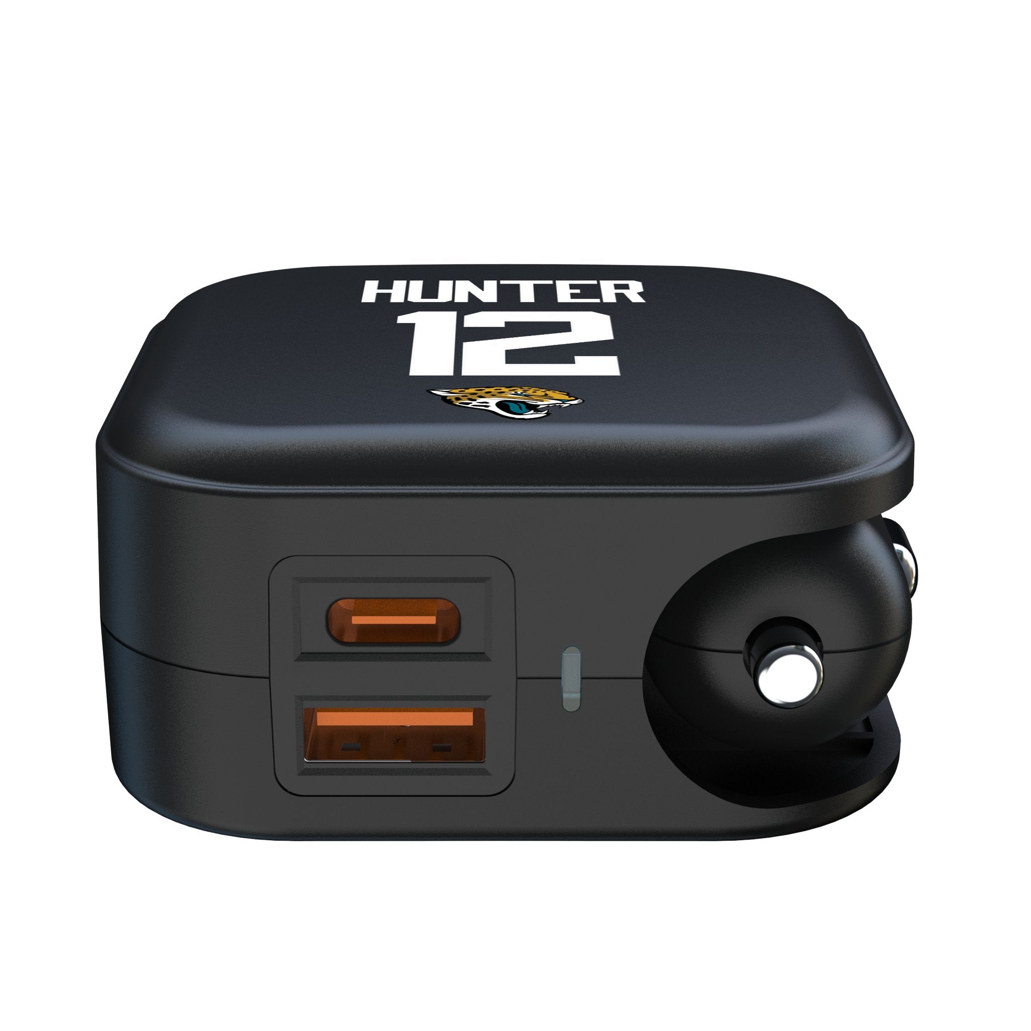 Travis Hunter Jacksonville Jaguars 12 Game Tactic 2 in 1 USB A/C Charger - Sports Gifts, Sports Memorabilia, Sports Collectibles, Fan Shop