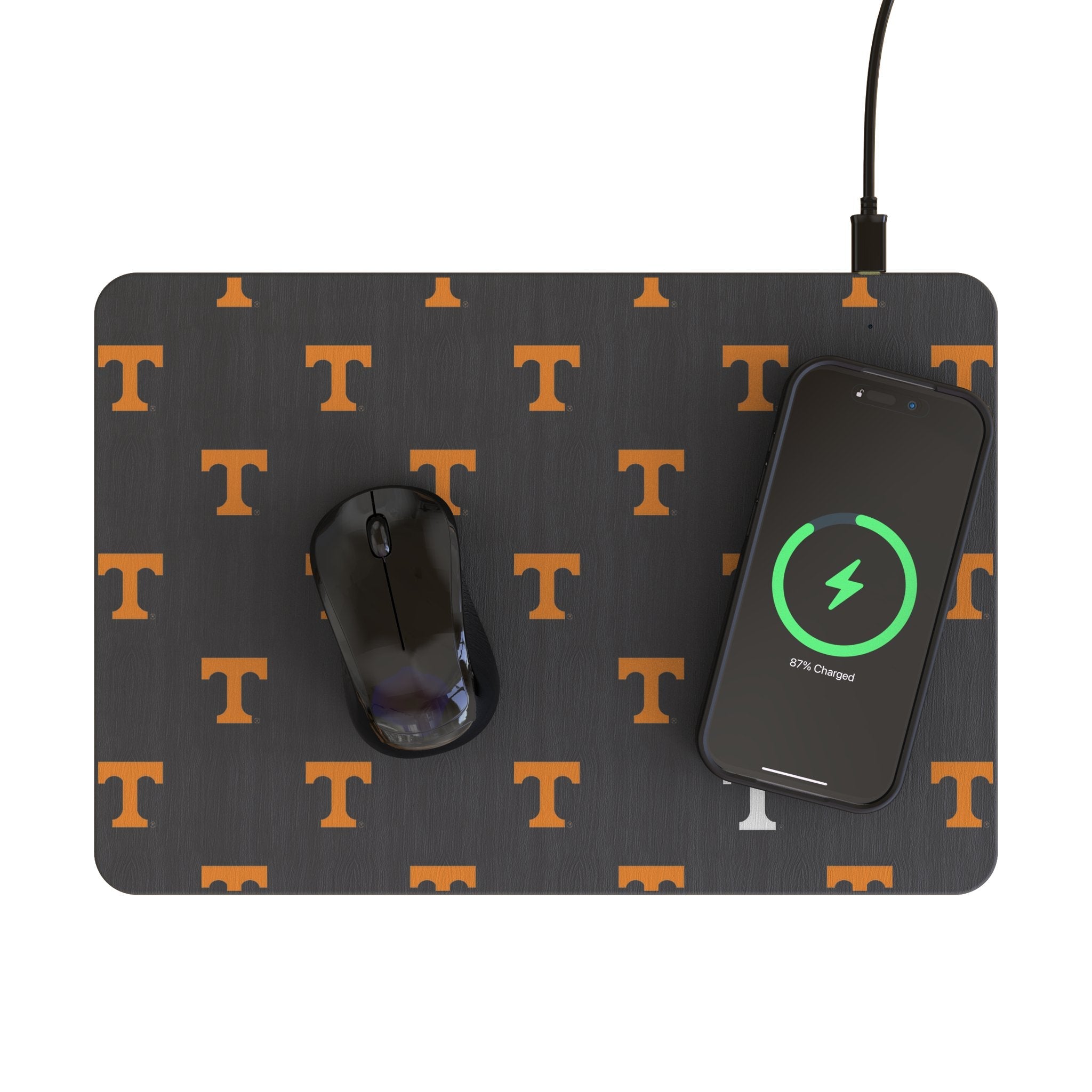 University of Tennessee Volunteers Fashion Pattern 15-Watt Wireless Charger and Mouse Pad - Sports Gifts, Sports Memorabilia, Sports Collectibles, Fan Shop