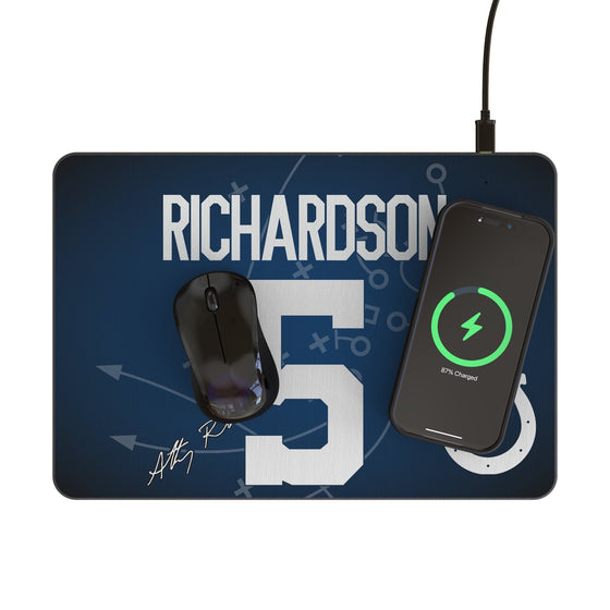 Anthony Richardson Indianapolis Colts 5 Game Tactic 15-Watt Wireless Charger and Mouse Pad - Sports Gifts, Sports Memorabilia, Sports Collectibles, Fan Shop