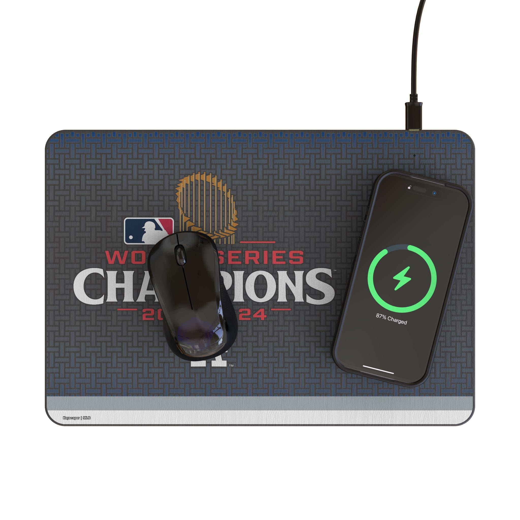 LA Dodgers 2024 MLB World Series 15-Watt Wireless Charger and Mouse Pad - Sports Gifts, Sports Memorabilia, Sports Collectibles, Fan Shop