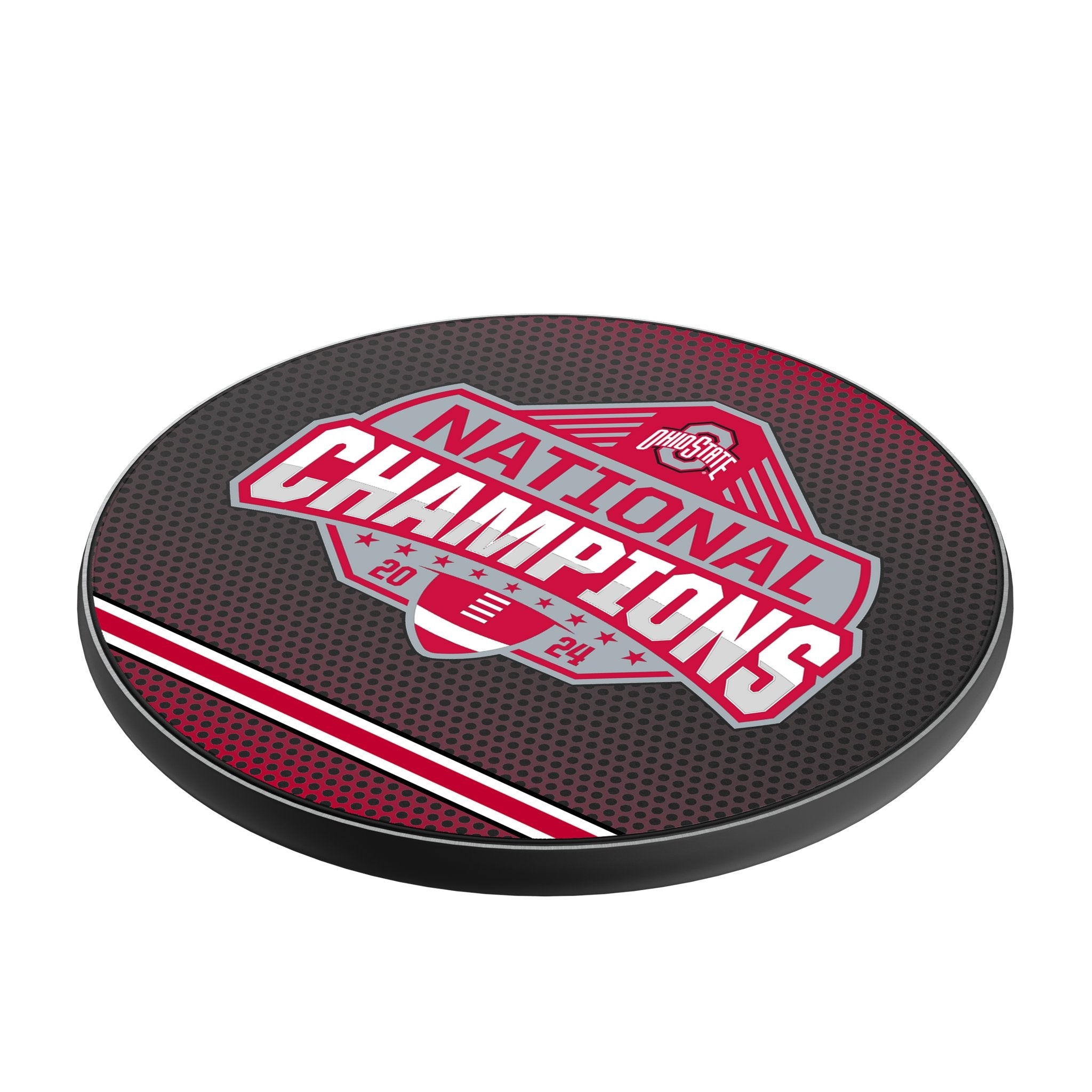 Ohio State University Buckeyes 2024 College Football Playoff National Champion 15-Watt Wireless Charger - Sports Gifts, Sports Memorabilia, Sports Collectibles, Fan Shop