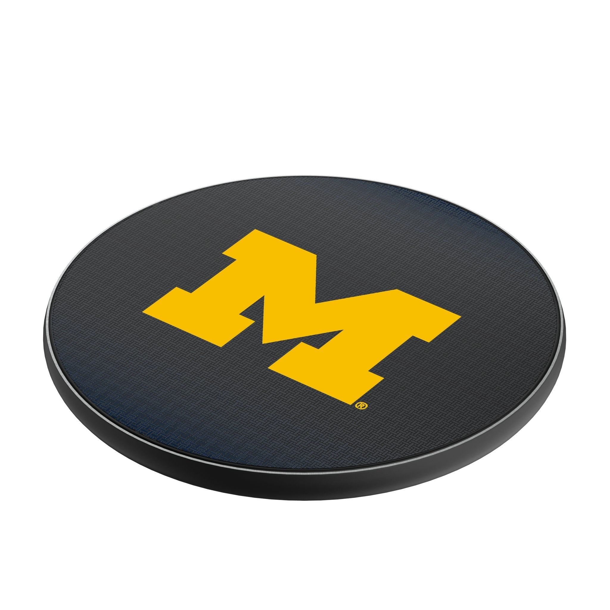 University of Michigan Wolverines Linen 15-Watt Wireless Charger - Sports Gifts, Sports Memorabilia, Sports Collectibles, Fan Shop