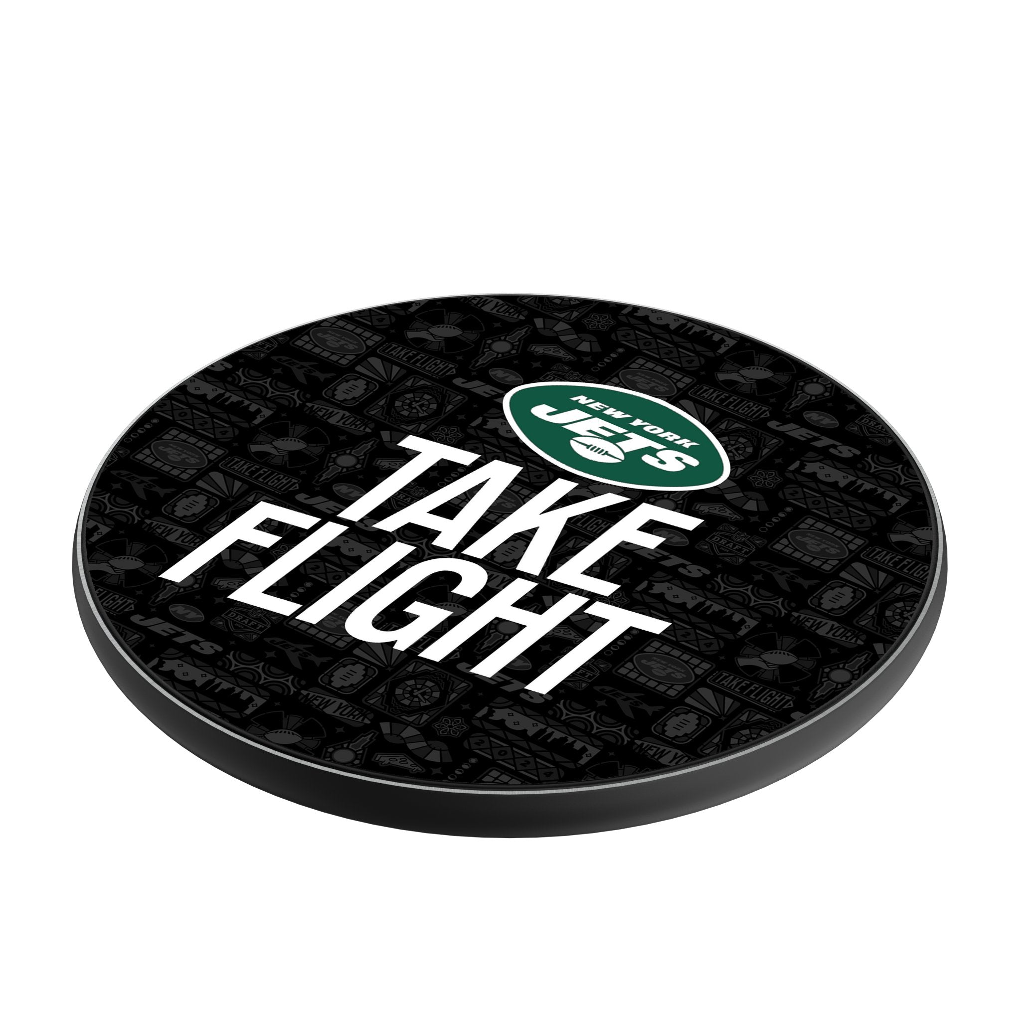 New York Jets 2024 Illustrated Limited Edition 15-Watt Wireless Charger - Sports Gifts, Sports Memorabilia, Sports Collectibles, Fan Shop
