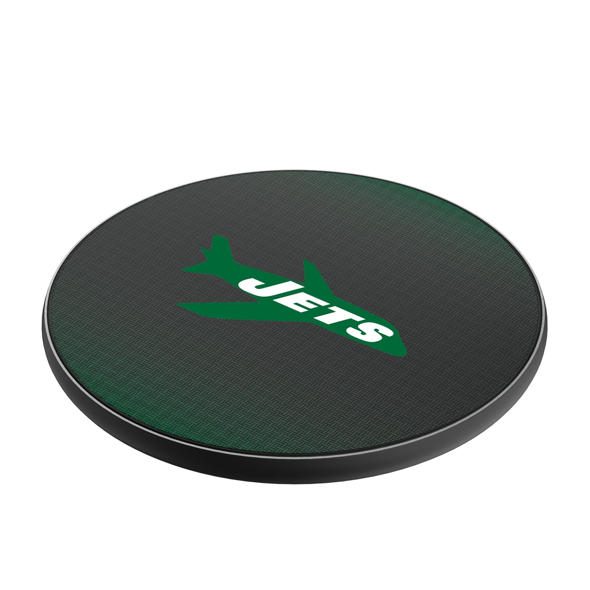 New York Jets 1963 Historic Collection Linen 15-Watt Wireless Charger - Sports Gifts, Sports Memorabilia, Sports Collectibles, Fan Shop