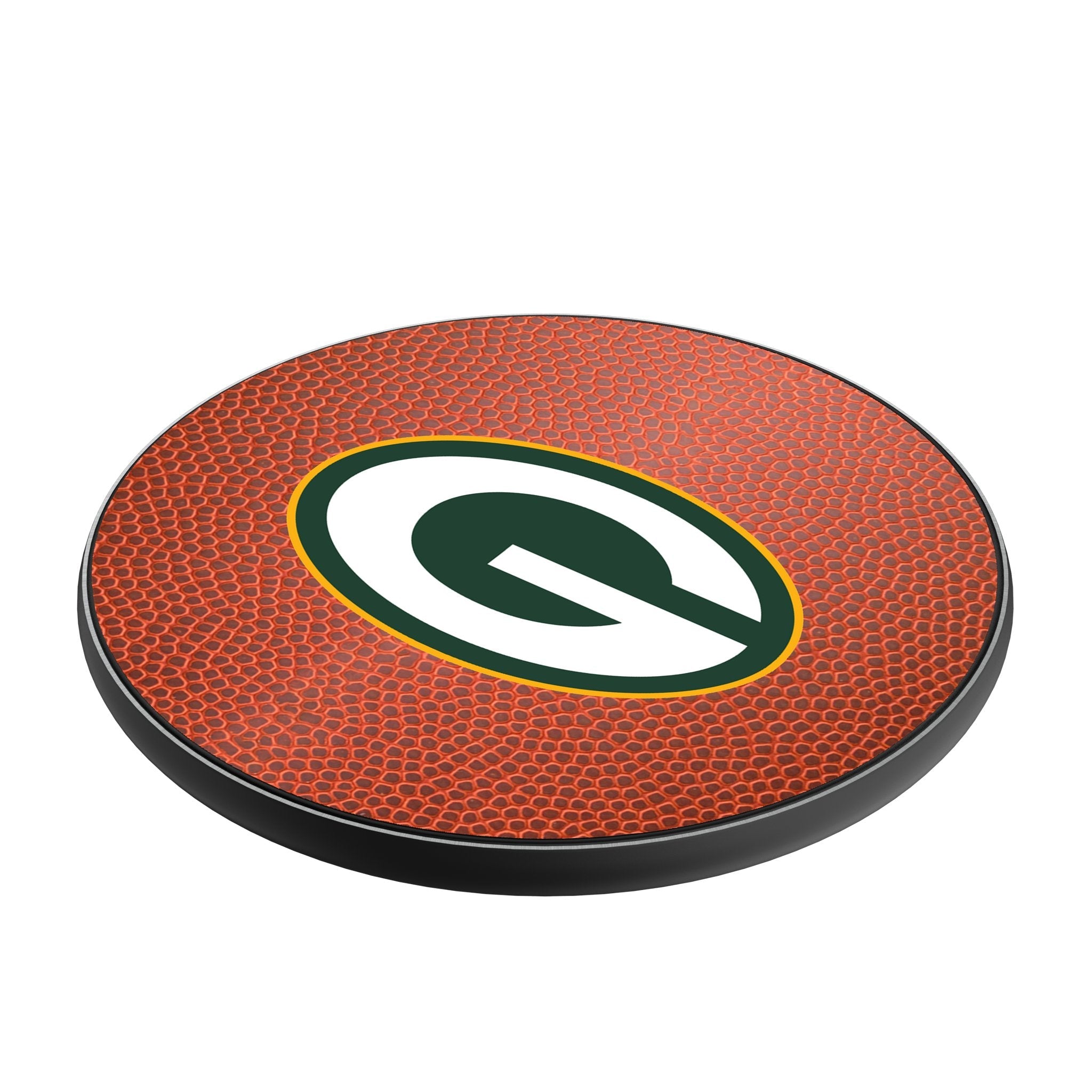 Green Bay Packers Football 15-Watt Wireless Charger - Sports Gifts, Sports Memorabilia, Sports Collectibles, Fan Shop