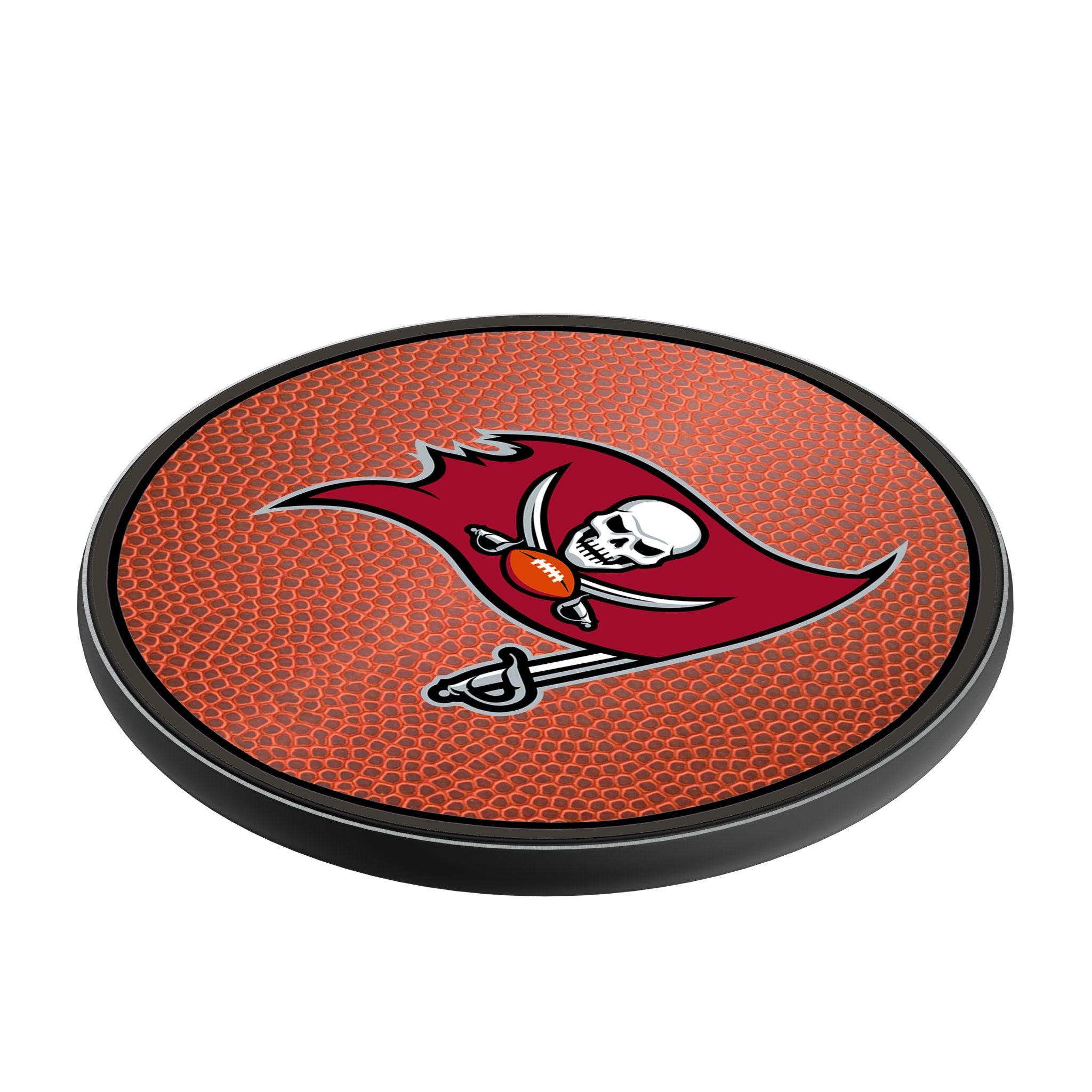 Tampa Bay Buccaneers Football 15-Watt Wireless Charger - Sports Gifts, Sports Memorabilia, Sports Collectibles, Fan Shop