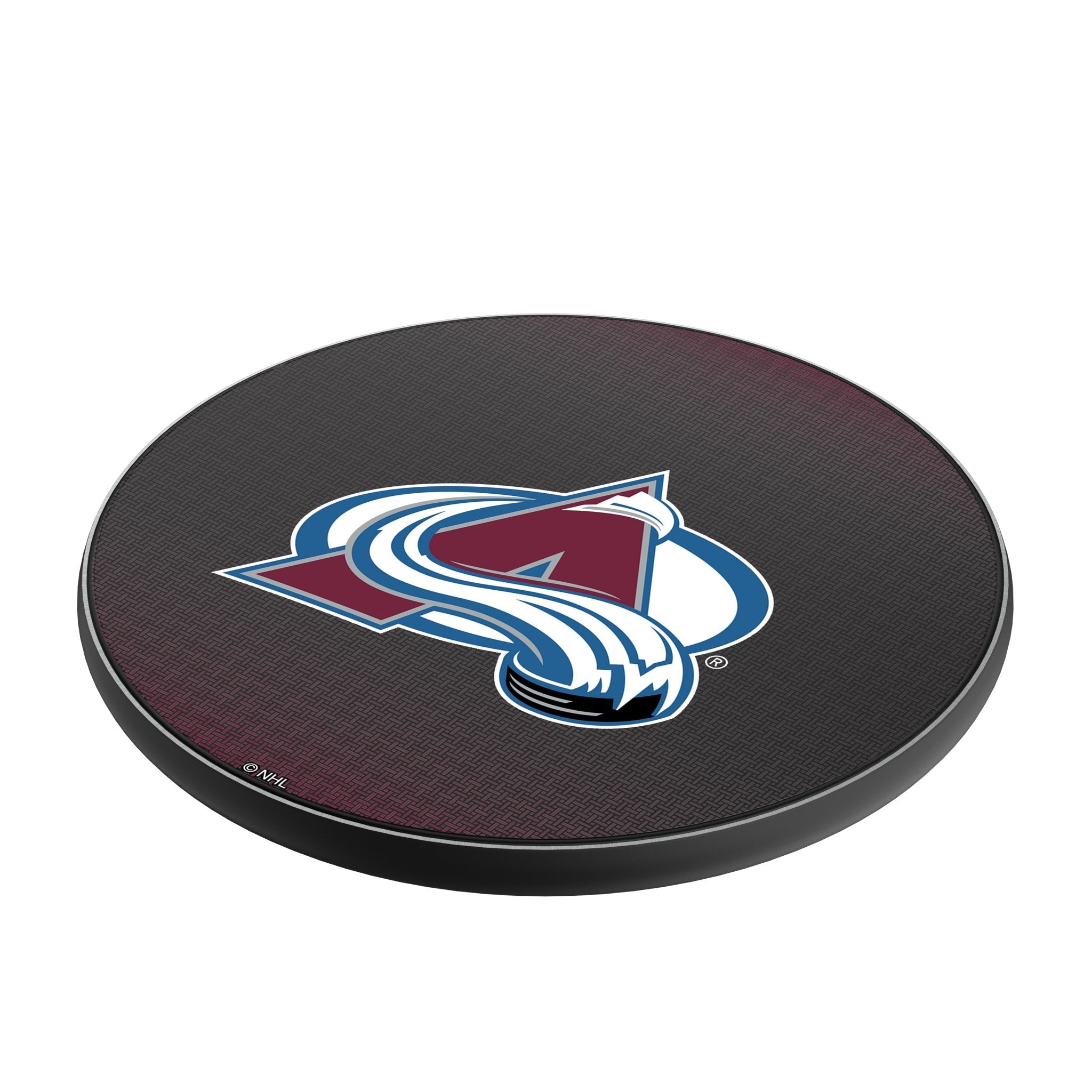 Colorado Avalanche Linen 15-Watt Wireless Charger - Sports Gifts, Sports Memorabilia, Sports Collectibles, Fan Shop