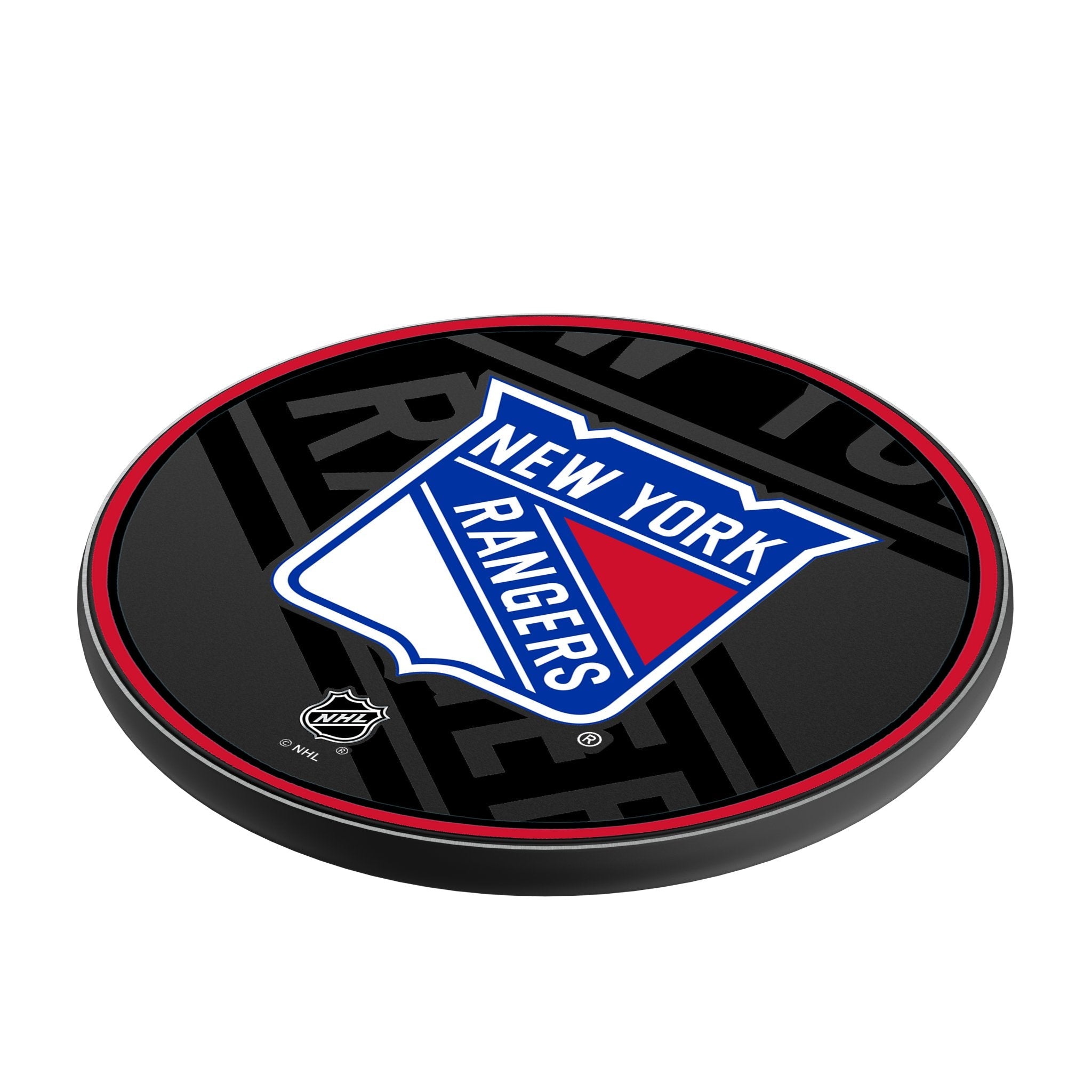 New York Rangers Monocolor Tilt 15-Watt Wireless Charger - Sports Gifts, Sports Memorabilia, Sports Collectibles, Fan Shop