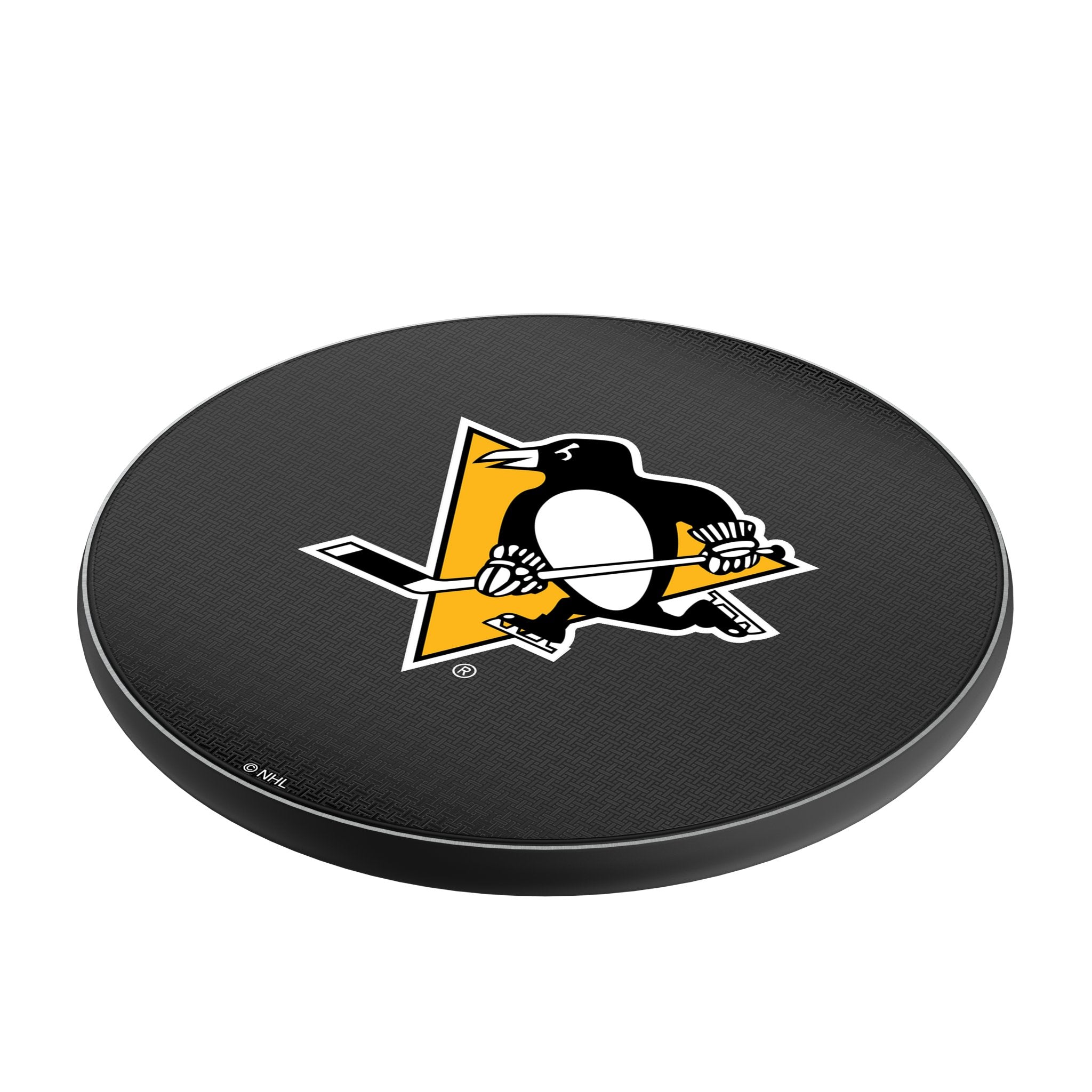 Pittsburgh Penguins Linen 15-Watt Wireless Charger - Sports Gifts, Sports Memorabilia, Sports Collectibles, Fan Shop
