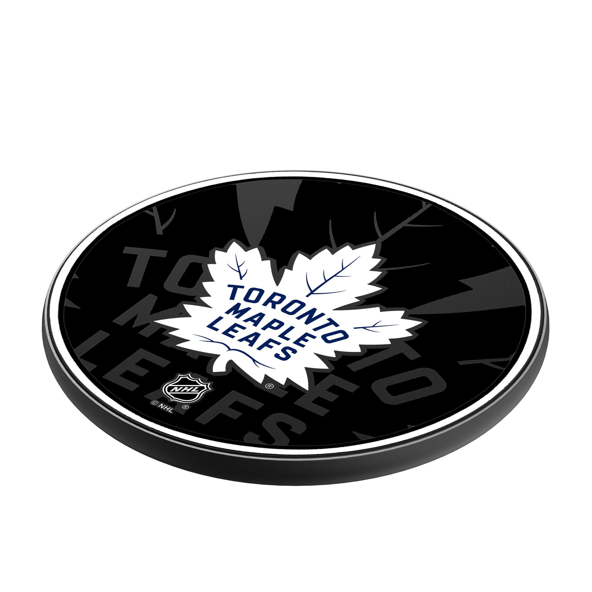 Toronto Maple Leafs Monocolor Tilt 15-Watt Wireless Charger - Sports Gifts, Sports Memorabilia, Sports Collectibles, Fan Shop
