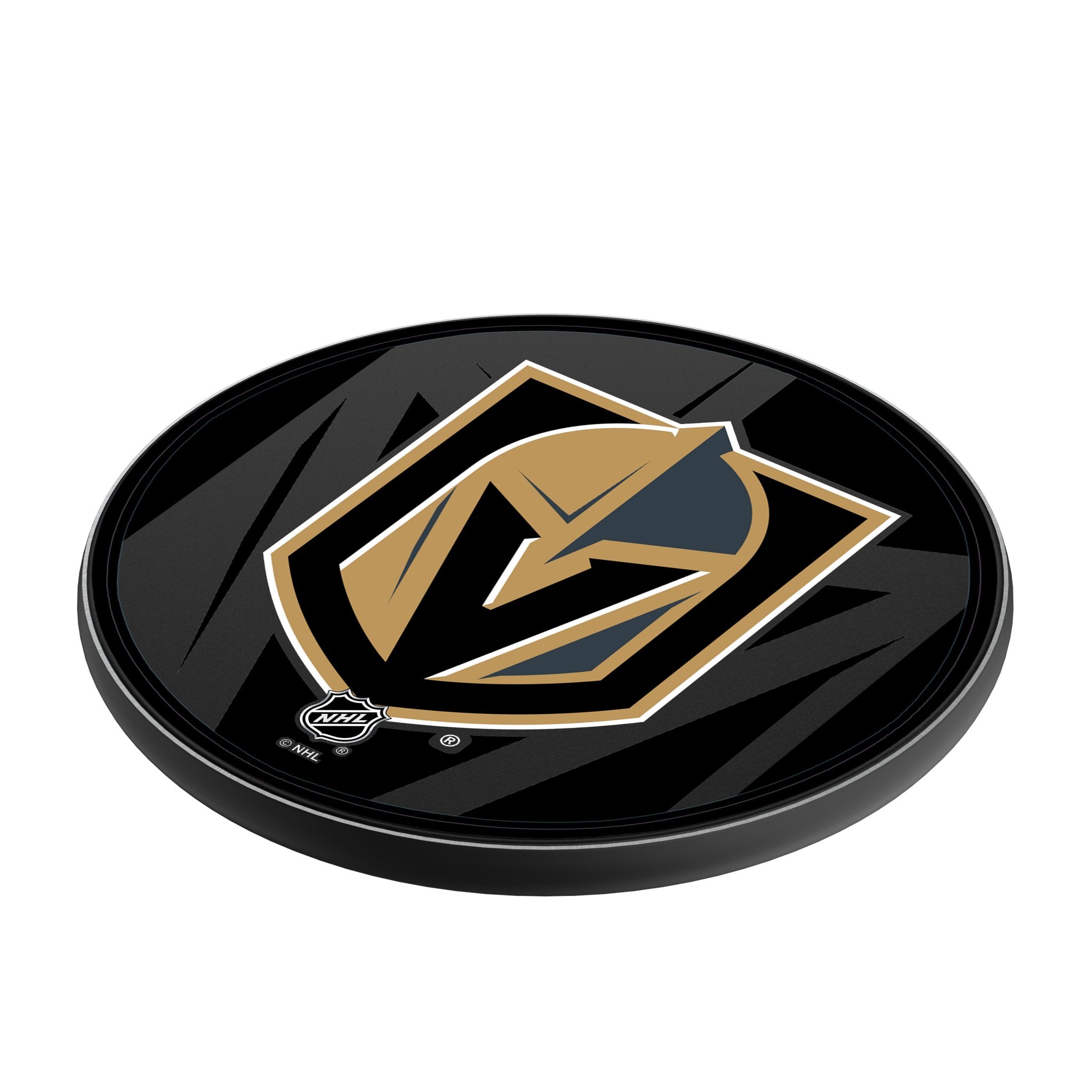 Vegas Golden Knights Monocolor Tilt 15-Watt Wireless Charger - Sports Gifts, Sports Memorabilia, Sports Collectibles, Fan Shop