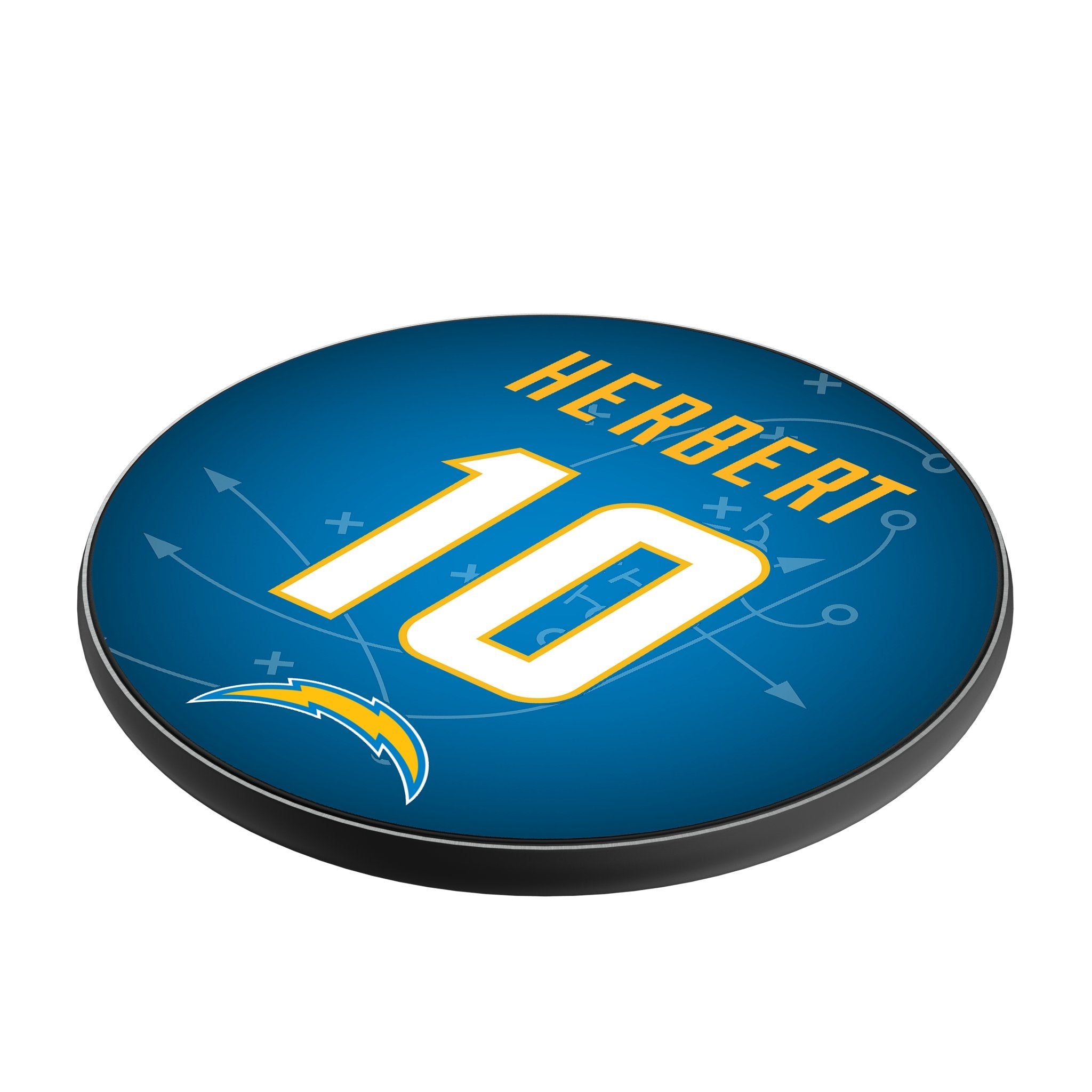 Justin Herbert Los Angeles Chargers 10 Ready 15-Watt Wireless Charger - Sports Gifts, Sports Memorabilia, Sports Collectibles, Fan Shop