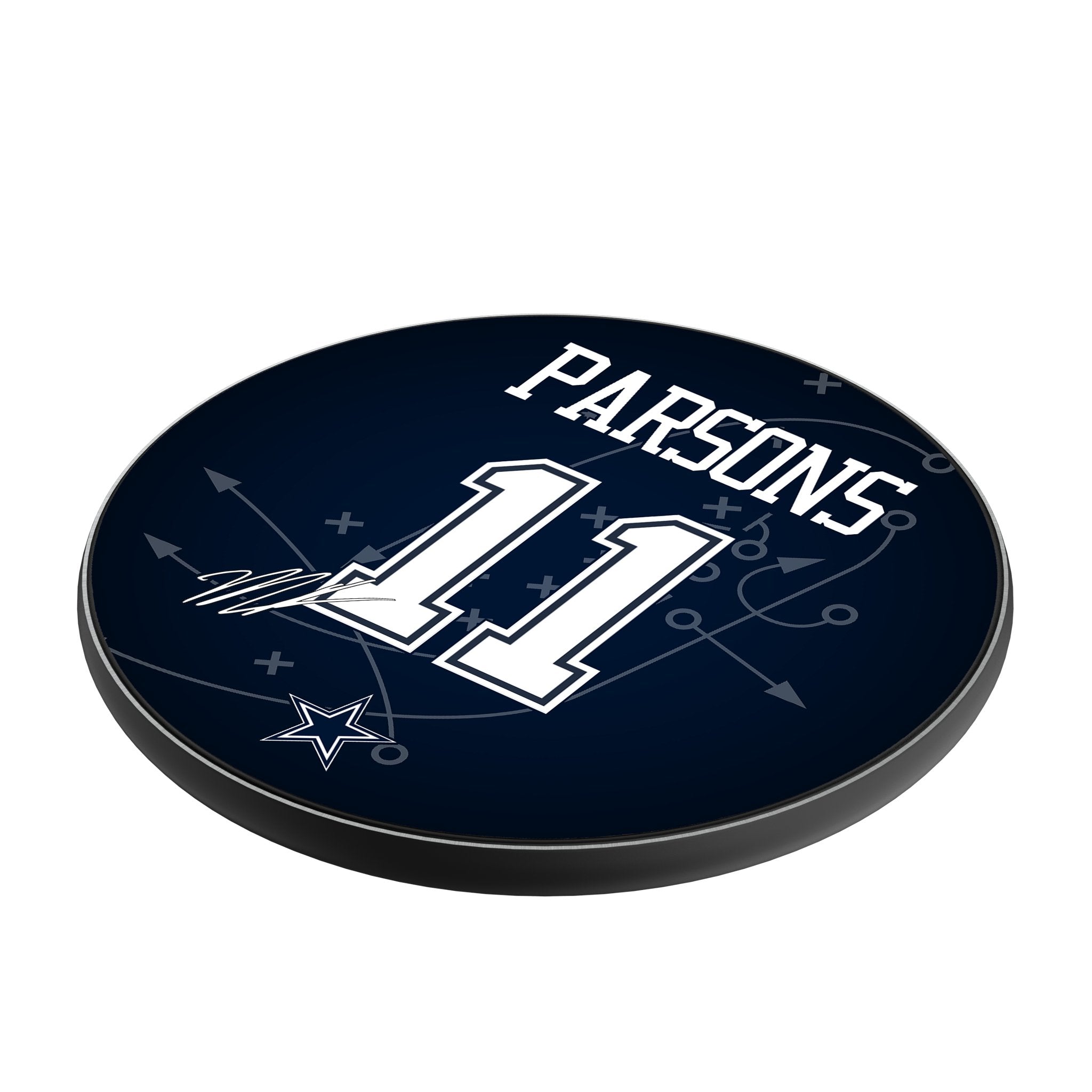 Micah Parsons Dallas Cowboys 11 Ready 15-Watt Wireless Charger - Sports Gifts, Sports Memorabilia, Sports Collectibles, Fan Shop