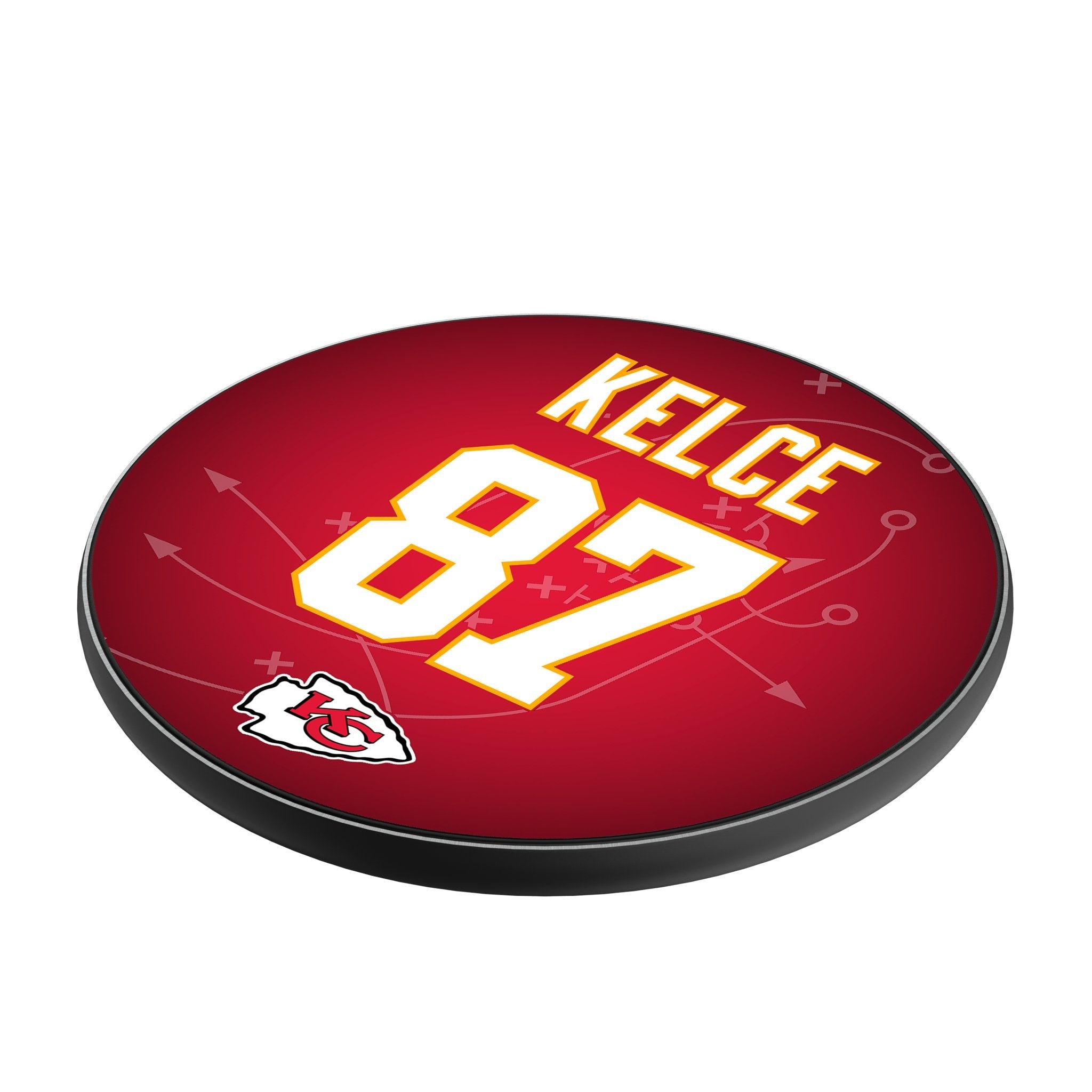 Travis Kelce Kansas City Chiefs 87 Ready 15-Watt Wireless Charger - Sports Gifts, Sports Memorabilia, Sports Collectibles, Fan Shop
