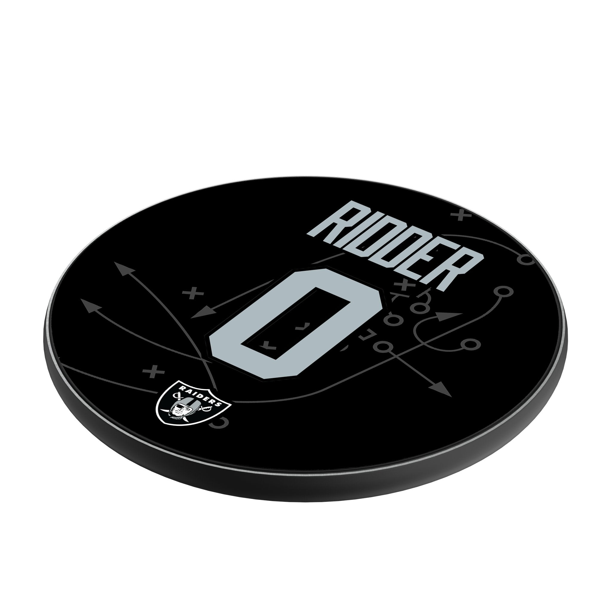 Desmond Ridder Las Vegas Raiders 0 Game Tactic 15-Watt Wireless Charger - Sports Gifts, Sports Memorabilia, Sports Collectibles, Fan Shop