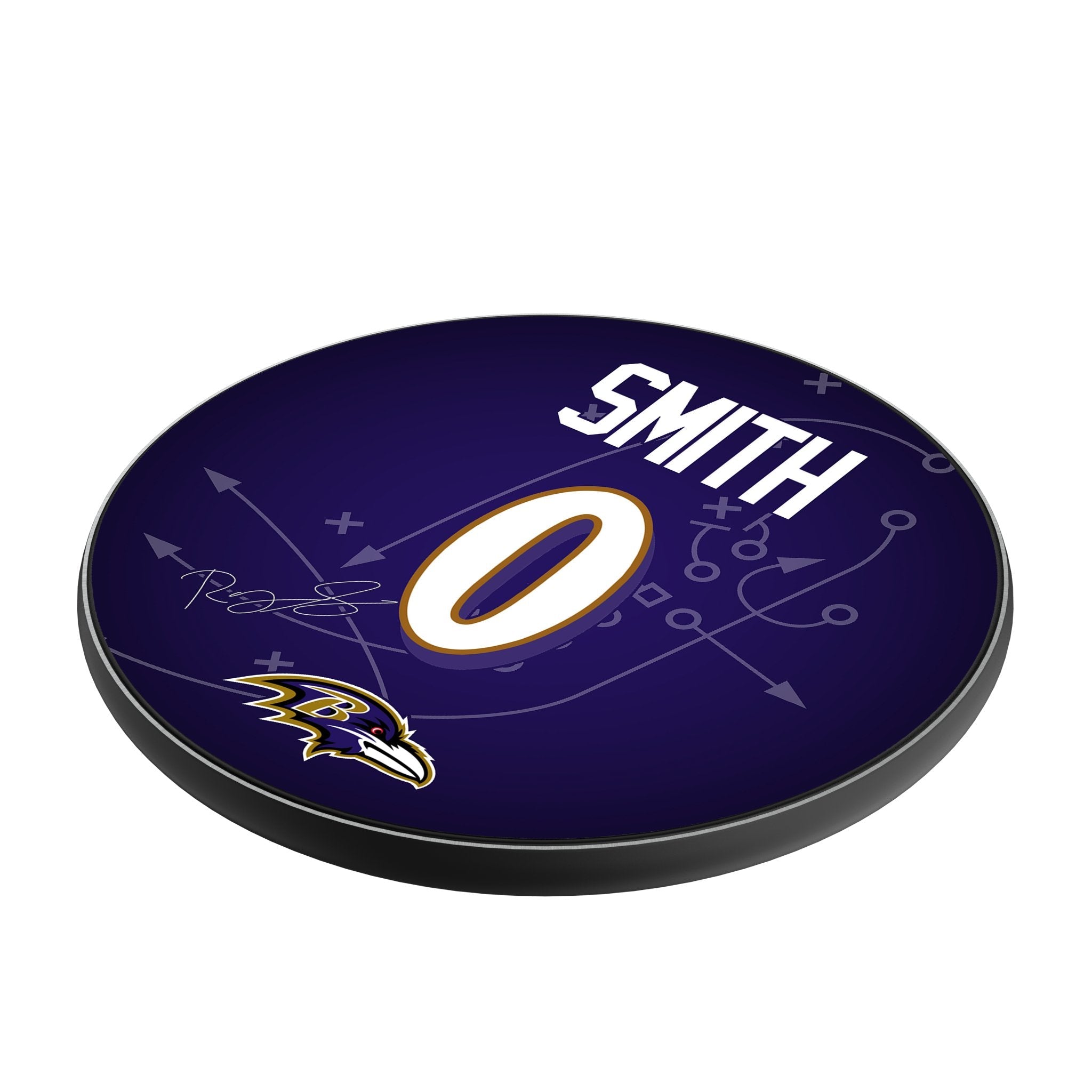 Roquan Smith Baltimore Ravens 0 Ready 15-Watt Wireless Charger - Sports Gifts, Sports Memorabilia, Sports Collectibles, Fan Shop