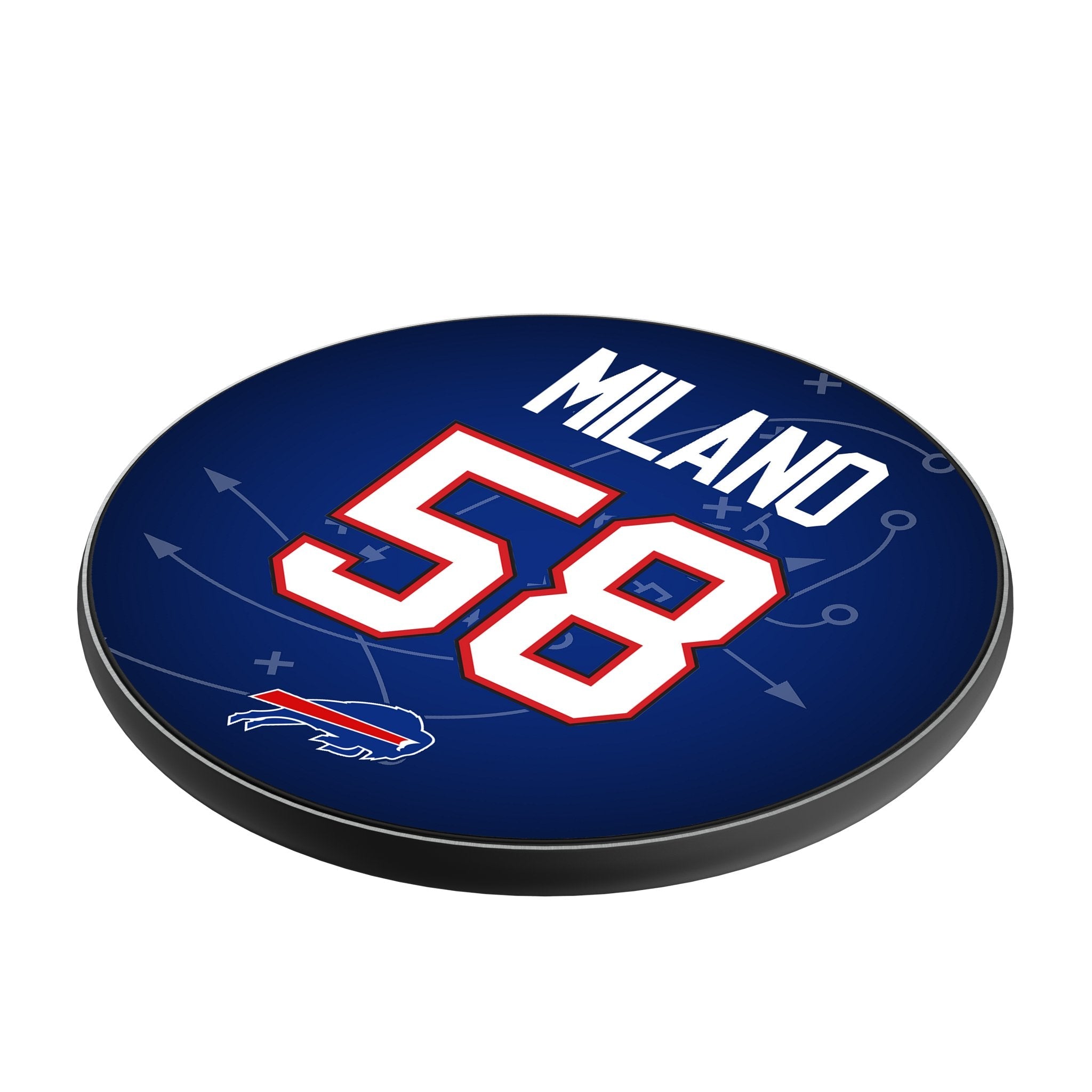 Matt Milano Buffalo Bills 58 Ready 15-Watt Wireless Charger - Sports Gifts, Sports Memorabilia, Sports Collectibles, Fan Shop