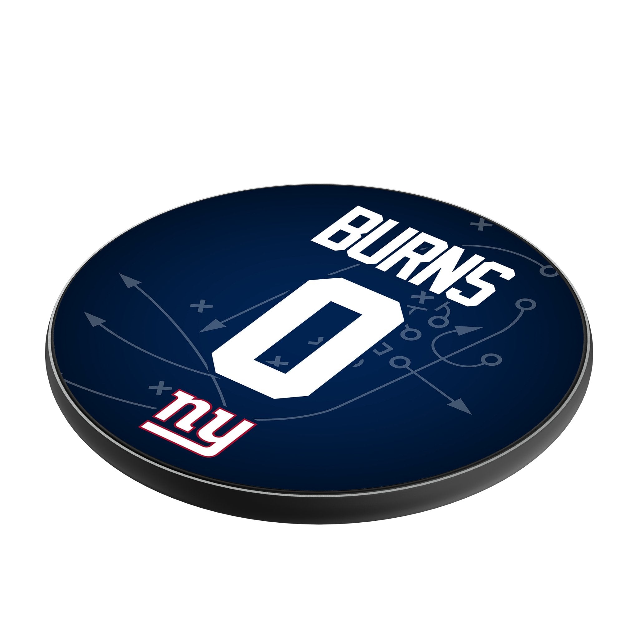 Brian Burns New York Giants 0 Game Tactic 15-Watt Wireless Charger - Sports Gifts, Sports Memorabilia, Sports Collectibles, Fan Shop