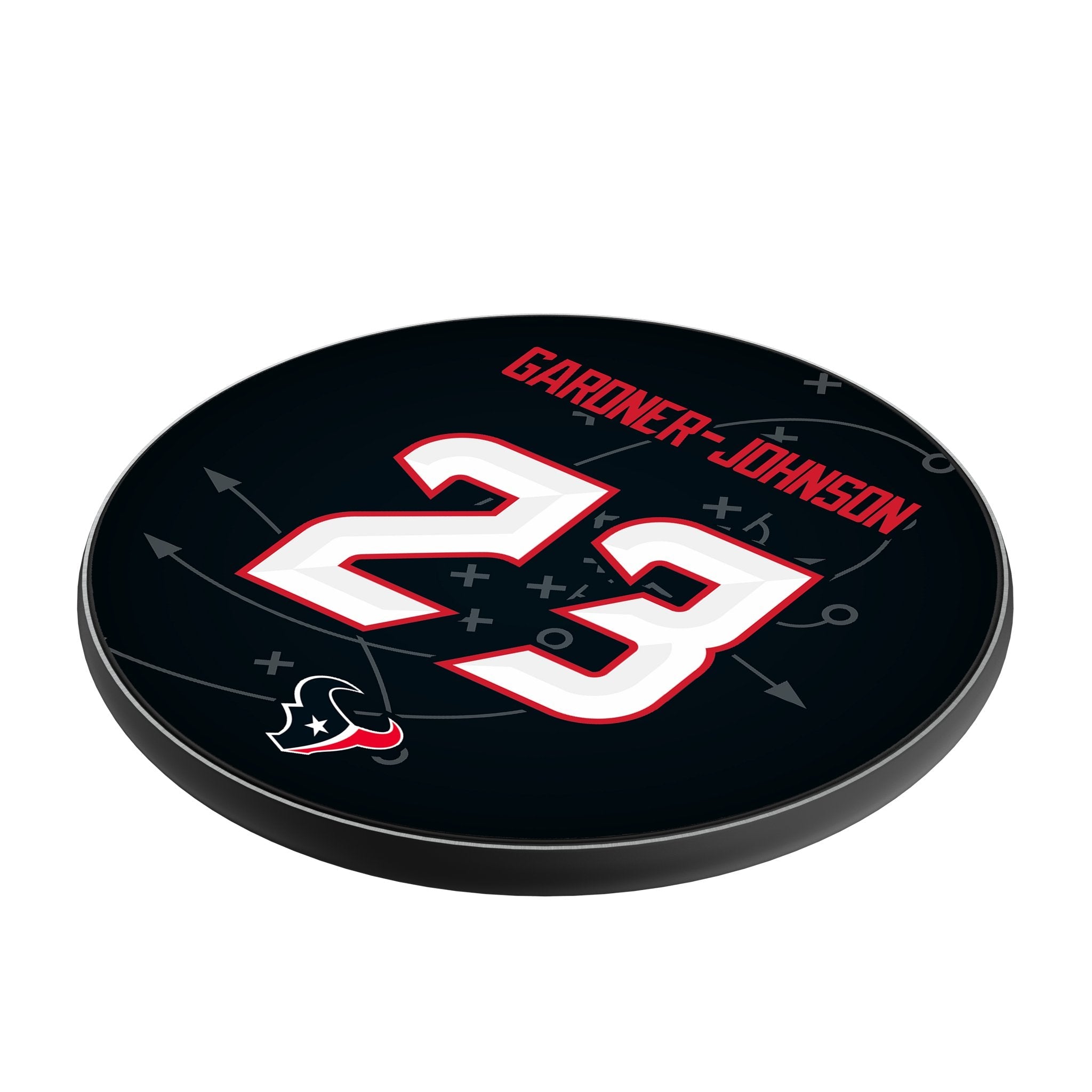 C.J. Gardner-Johnson Houston Texans 23 Game Tactic 15-Watt Wireless Charger - Sports Gifts, Sports Memorabilia, Sports Collectibles, Fan Shop