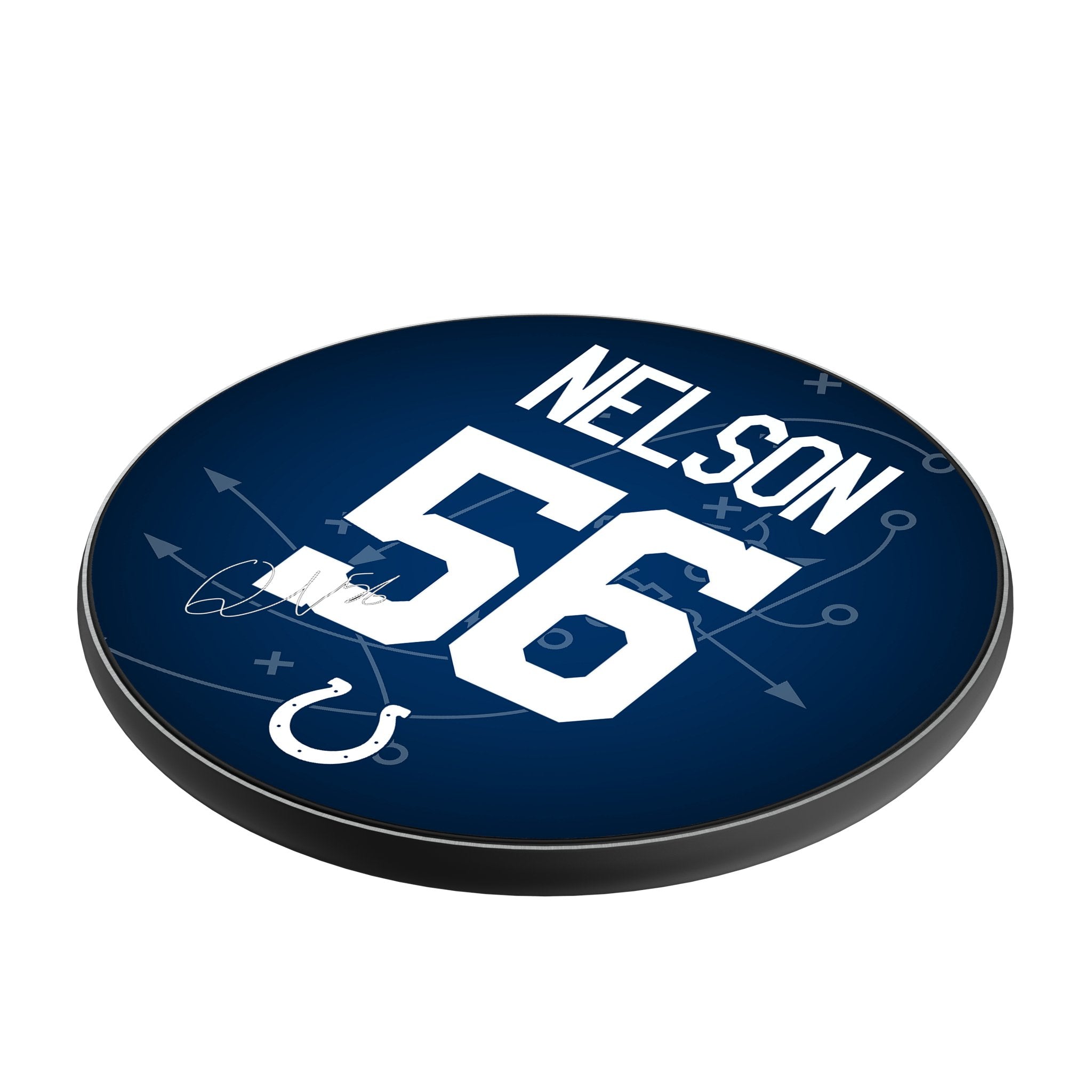 Quenton Nelson Indianapolis Colts 56 Ready 15-Watt Wireless Charger - Sports Gifts, Sports Memorabilia, Sports Collectibles, Fan Shop