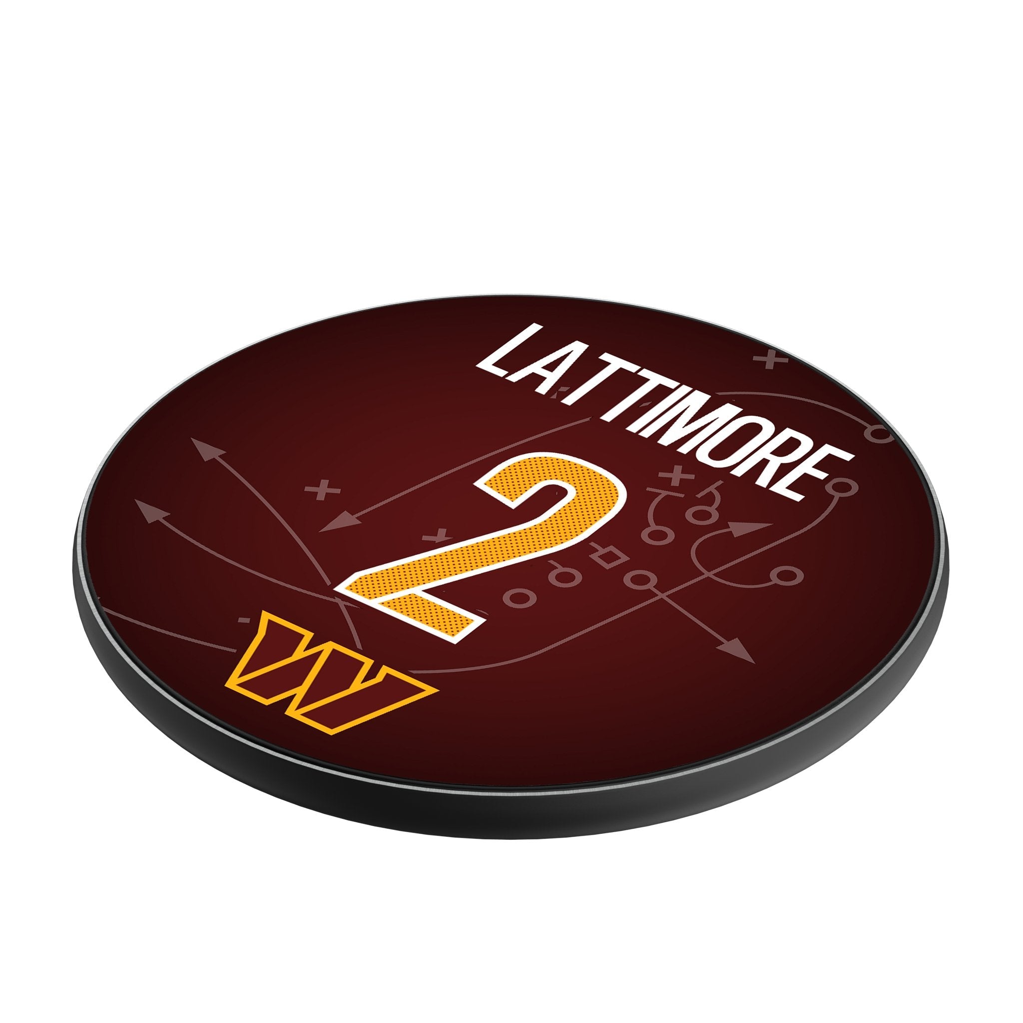 Marshon Lattimore Washington Commanders 2 Game Tactic 15-Watt Wireless Charger - Sports Gifts, Sports Memorabilia, Sports Collectibles, Fan Shop