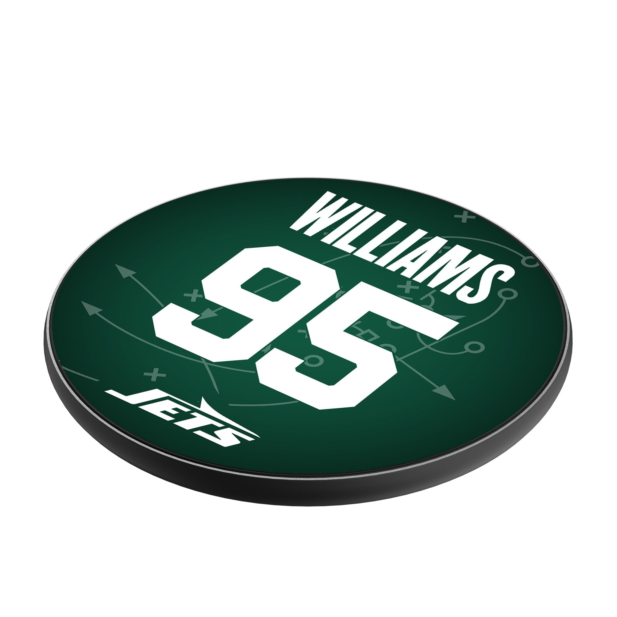 Quinnen Williams New York Jets 95 Ready 15-Watt Wireless Charger - Sports Gifts, Sports Memorabilia, Sports Collectibles, Fan Shop