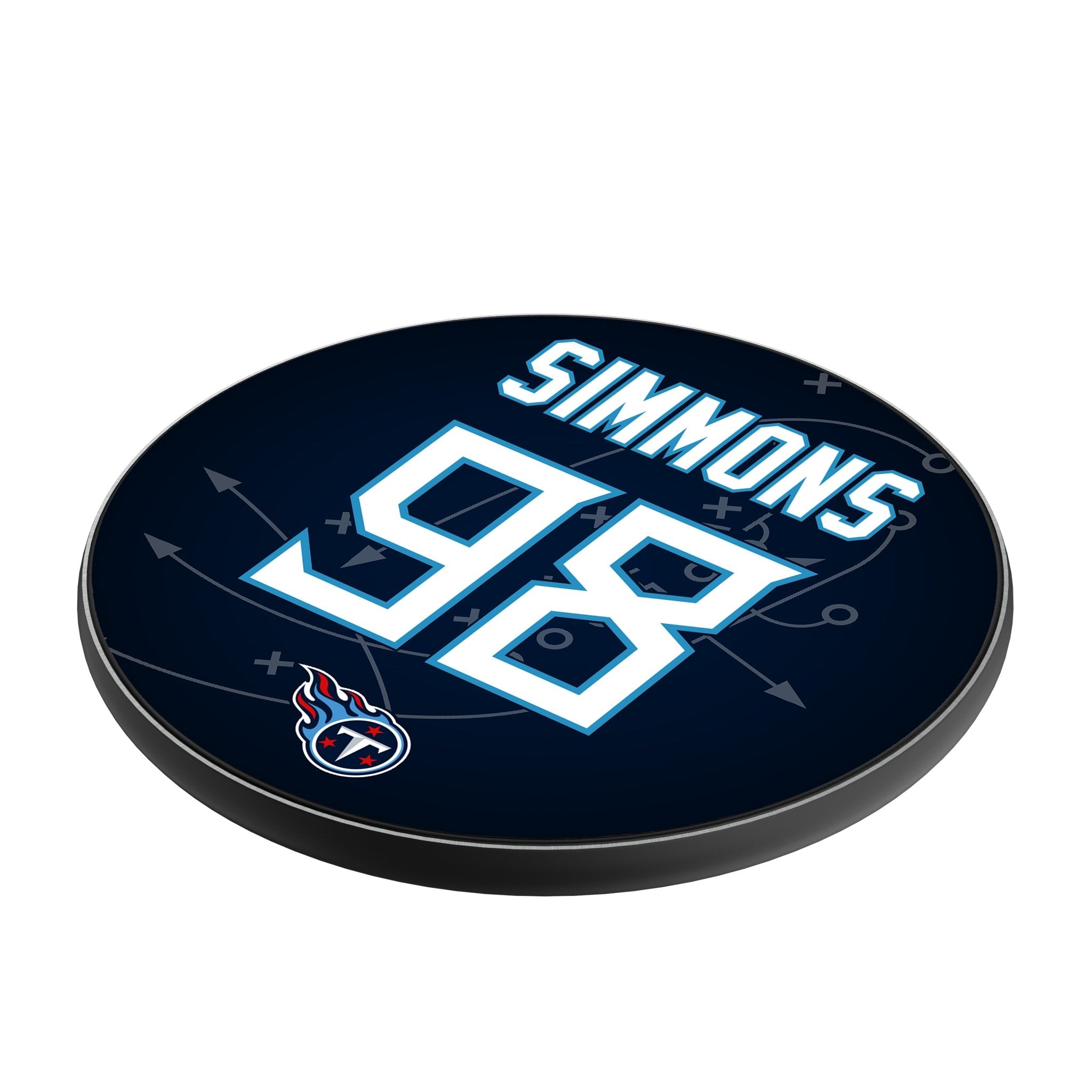 Jeffery Simmons Tennessee Titans 98 Ready 15-Watt Wireless Charger - Sports Gifts, Sports Memorabilia, Sports Collectibles, Fan Shop