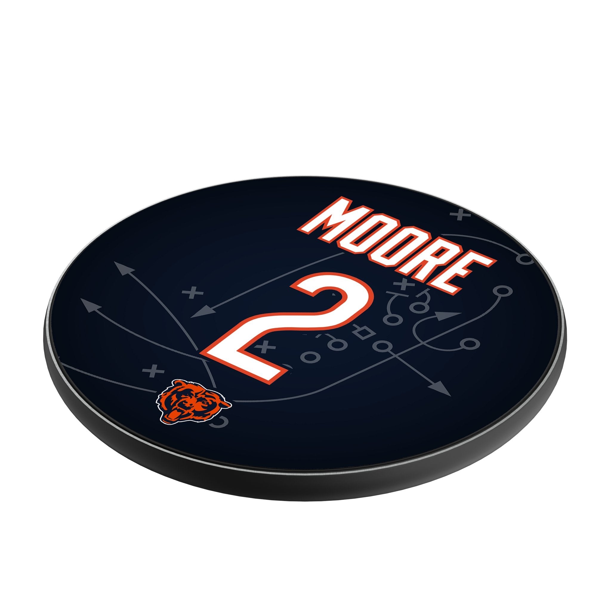 DJ Moore Chicago Bears 2 Ready 15-Watt Wireless Charger - Sports Gifts, Sports Memorabilia, Sports Collectibles, Fan Shop