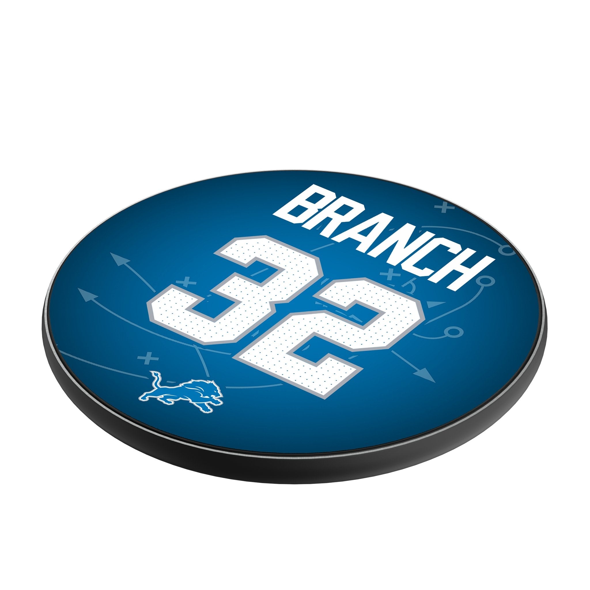 Brian Branch Detroit Lions 32 Ready 15-Watt Wireless Charger - Sports Gifts, Sports Memorabilia, Sports Collectibles, Fan Shop