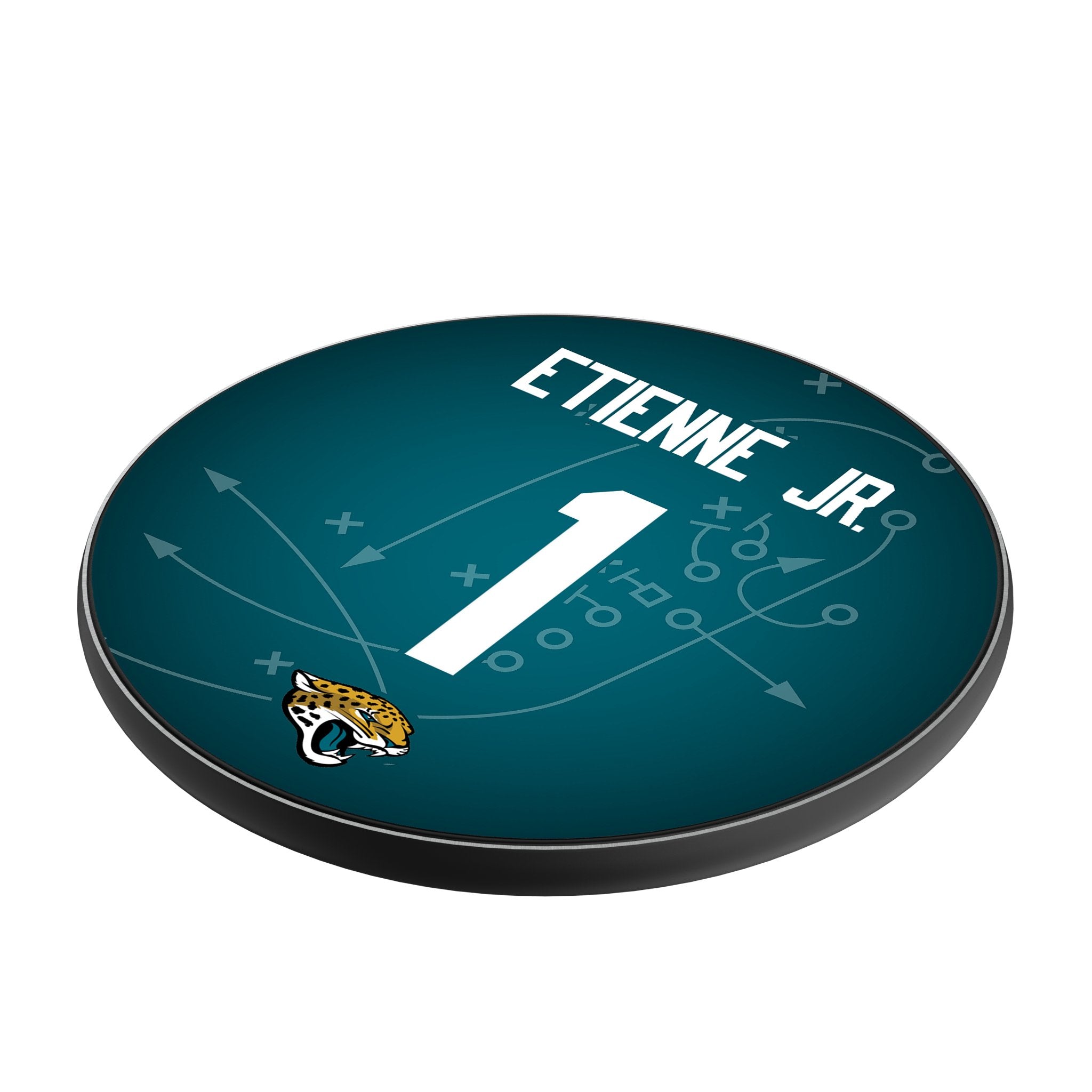 Travis Etienne Jr. Jacksonville Jaguars 1 Ready 15-Watt Wireless Charger - Sports Gifts, Sports Memorabilia, Sports Collectibles, Fan Shop