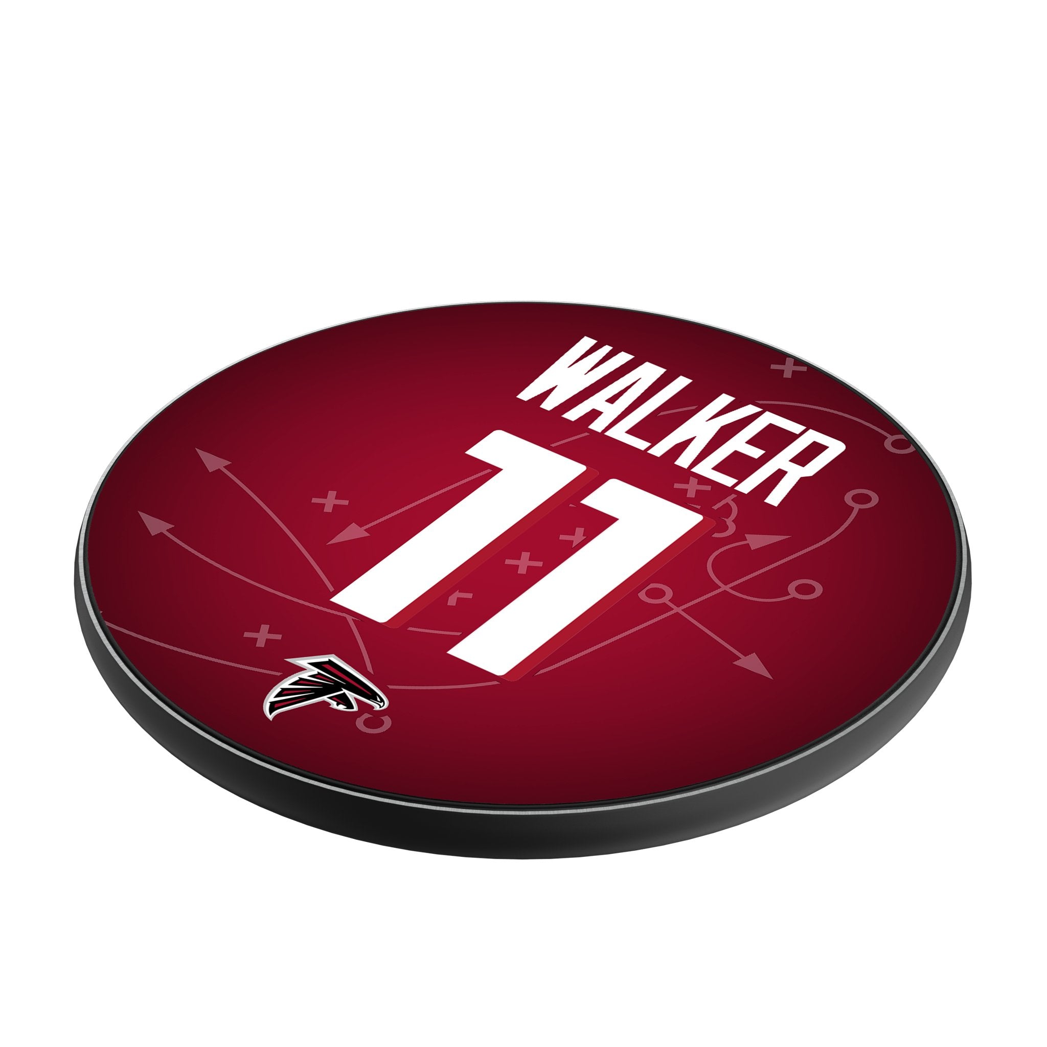 Jalon Walker Atlanta Falcons 11 Game Tactic 15-Watt Wireless Charger - Sports Gifts, Sports Memorabilia, Sports Collectibles, Fan Shop