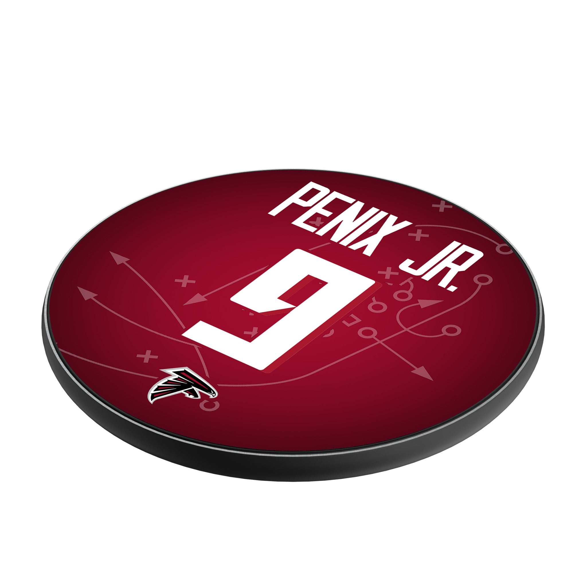 Michael Penix Jr. Atlanta Falcons 9 Game Tactic 15-Watt Wireless Charger - Sports Gifts, Sports Memorabilia, Sports Collectibles, Fan Shop