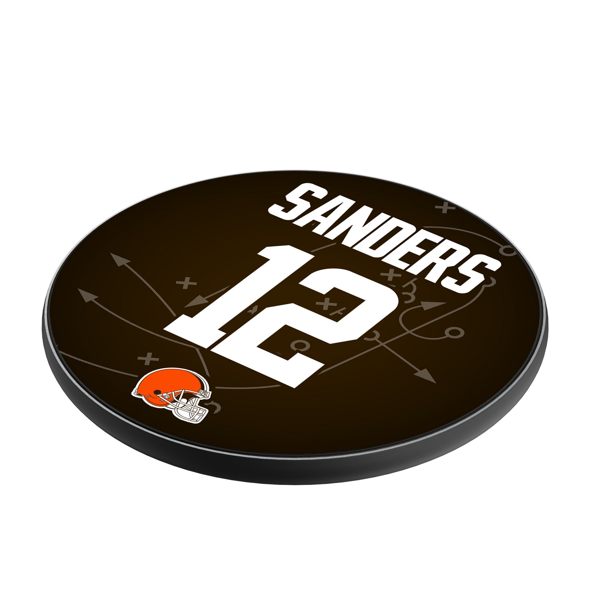 Shedeur Sanders Cleveland Browns 12 Game Tactic 15-Watt Wireless Charger - Sports Gifts, Sports Memorabilia, Sports Collectibles, Fan Shop
