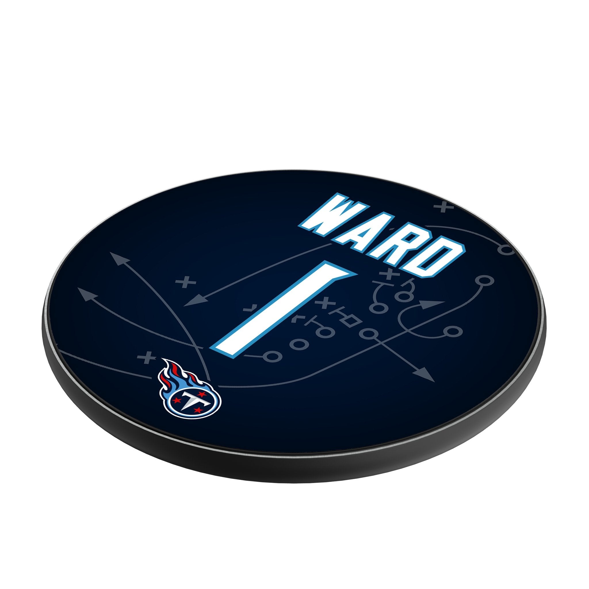 Cameron Ward Tennessee Titans 1 Game Tactic 15-Watt Wireless Charger - Sports Gifts, Sports Memorabilia, Sports Collectibles, Fan Shop