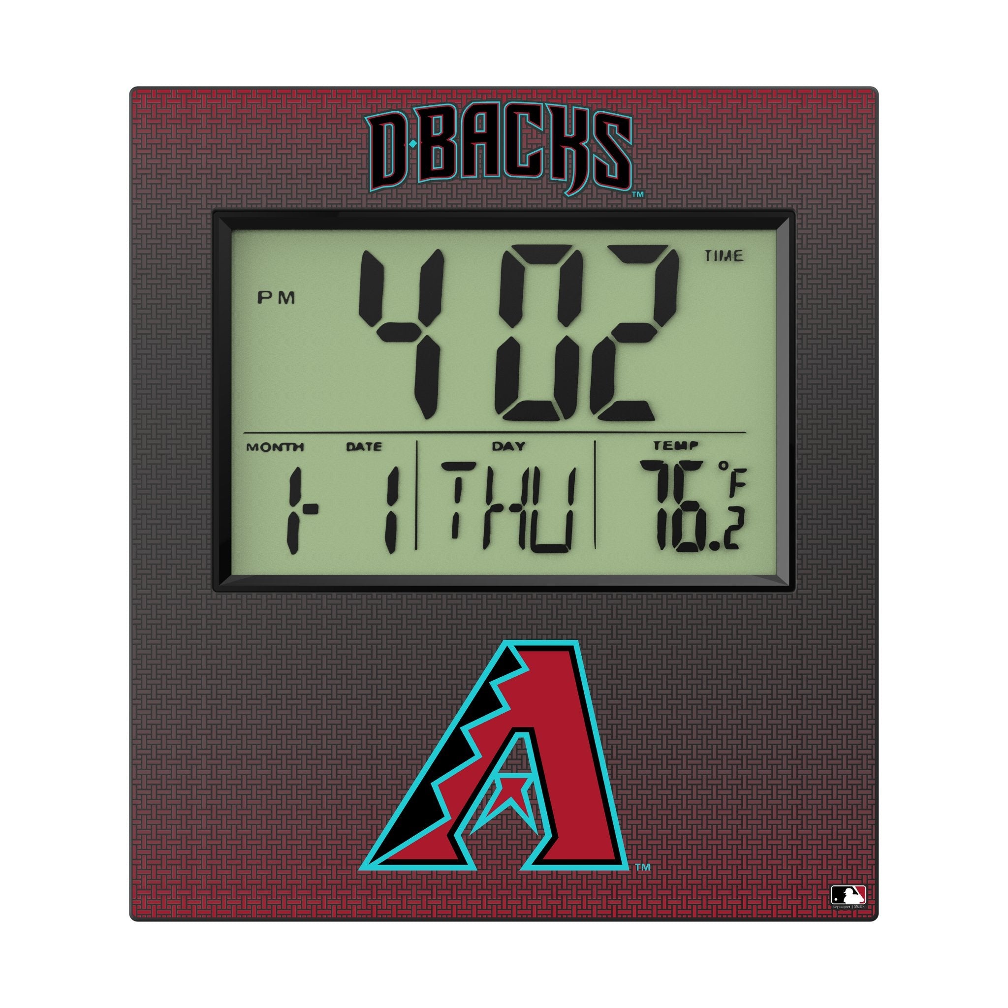 Arizona Diamondbacks Linen Wall Clock - Sports Gifts, Sports Memorabilia, Sports Collectibles, Fan Shop
