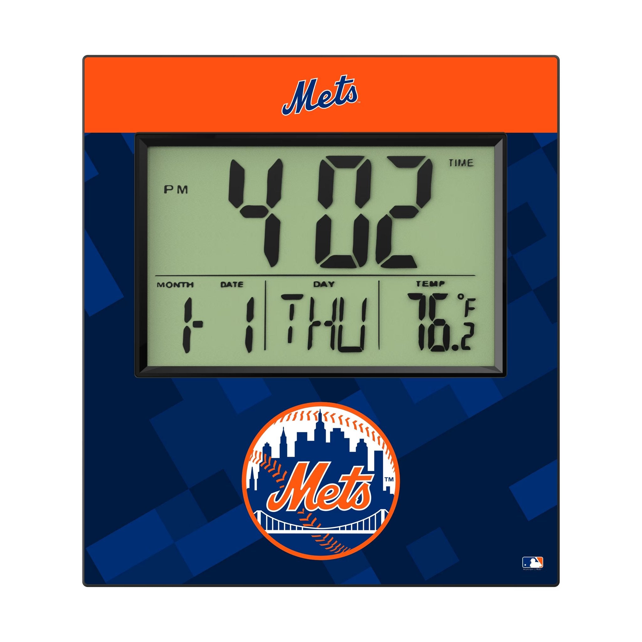 New York Mets Color Block Wall Clock