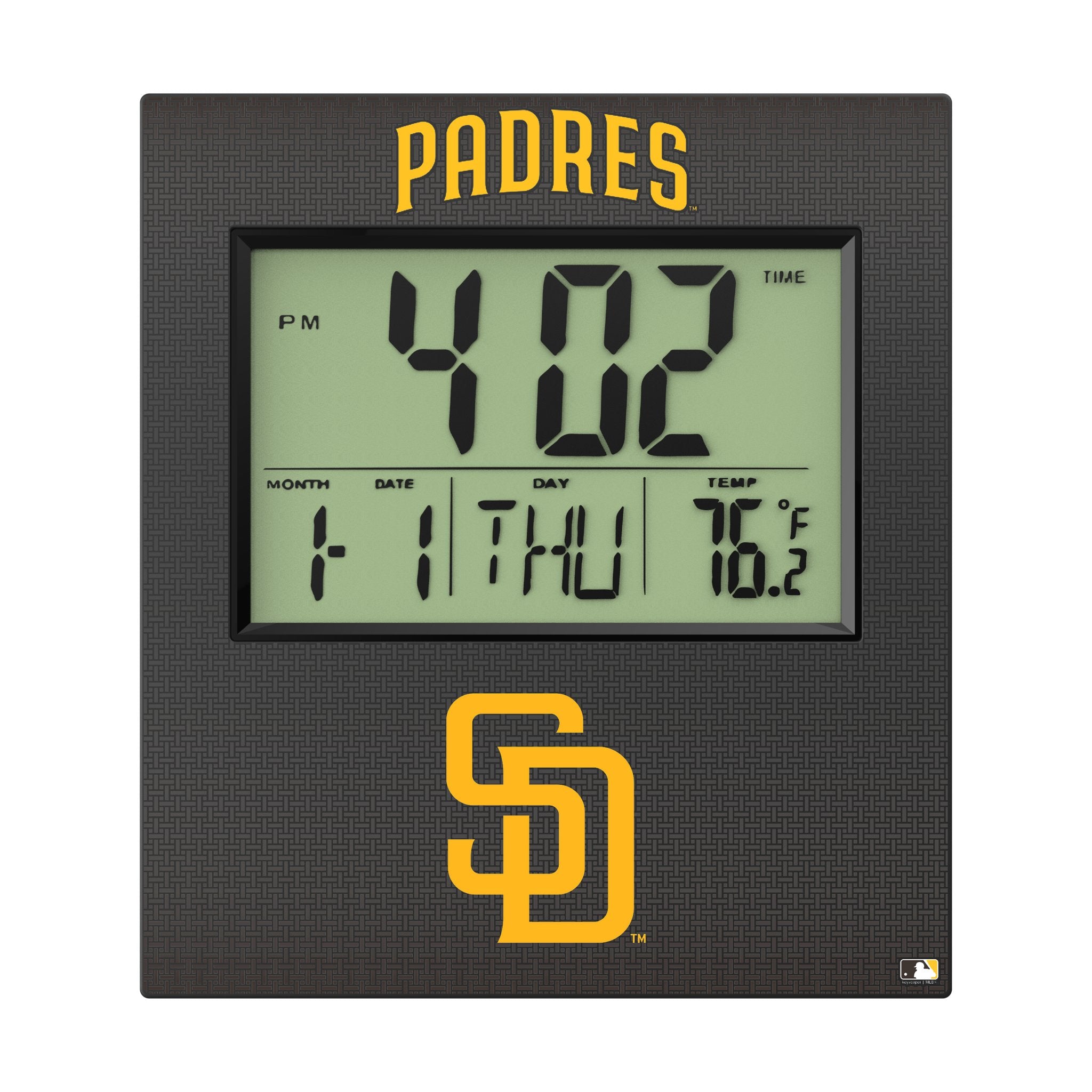 San Diego Padres Linen Wall Clock - Sports Gifts, Sports Memorabilia, Sports Collectibles, Fan Shop